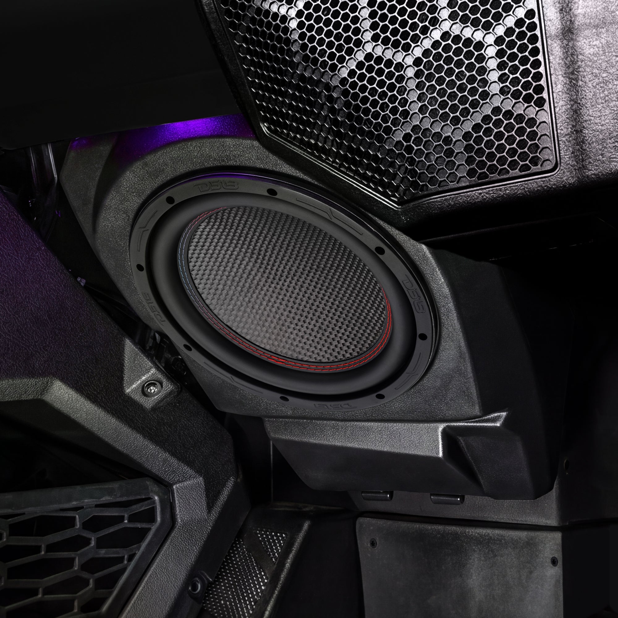 DS18 RZR-PROFSUB10LD Polaris RZR Pro (2020–2024) Under-Dash 10” Subwoofer Enclosure – Loaded GEN-X10.4DCF 600W — view 2 of 5