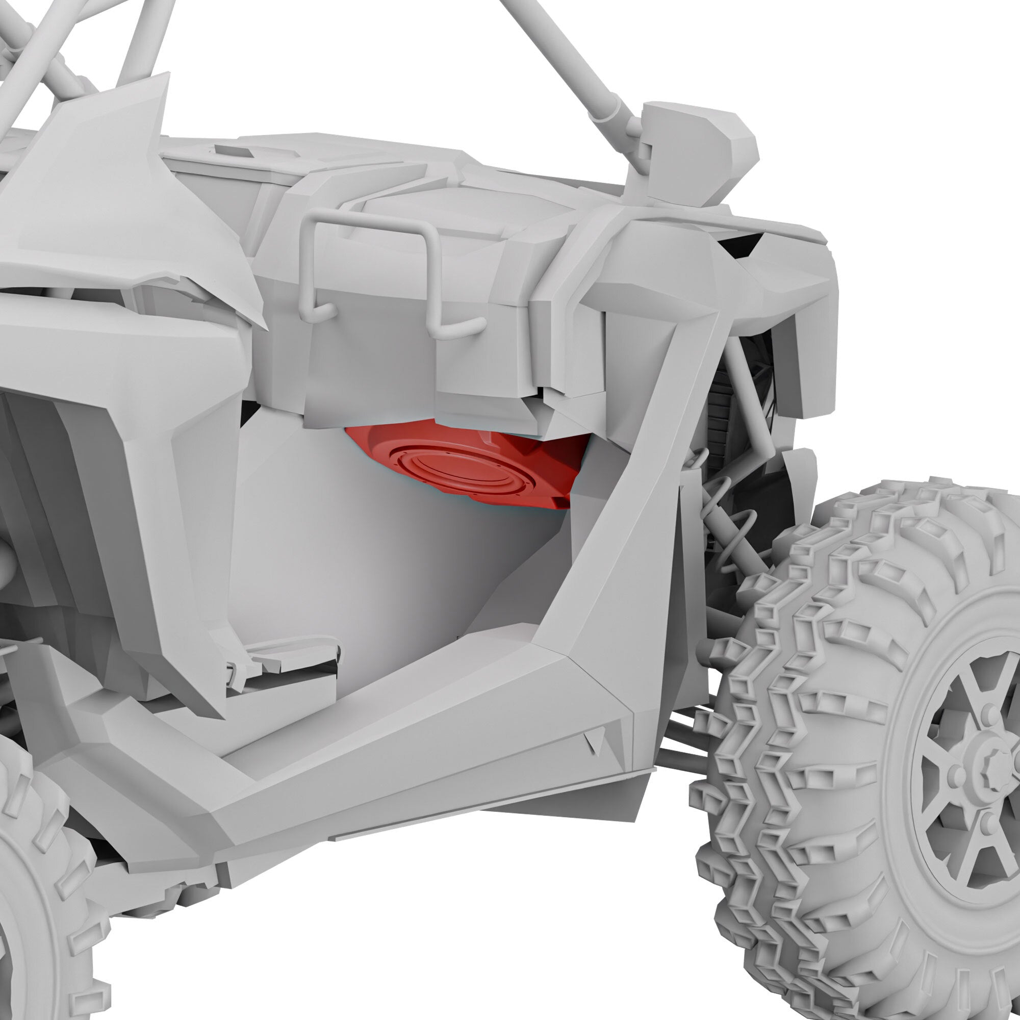 DS18 RZR-PROFSUB10LD Polaris RZR Pro (2020–2024) Under-Dash 10” Subwoofer Enclosure – Loaded GEN-X10.4DCF 600W — view 3 of 5