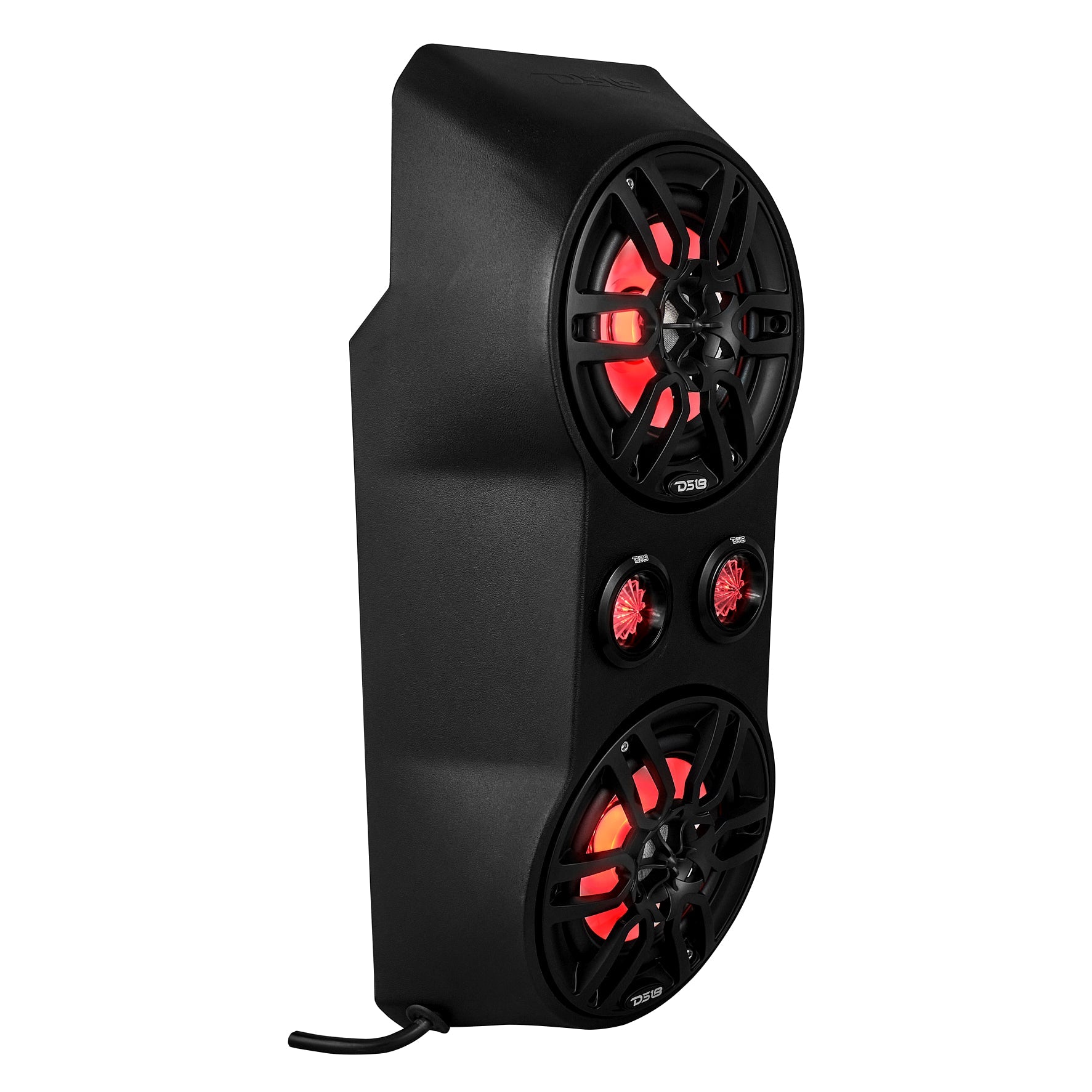 DS18 Polaris RZR Waterfall Center Console 2 X 6.5" Speakers & 2 X 2.2" Bullet Tweeter Empty Enclosure