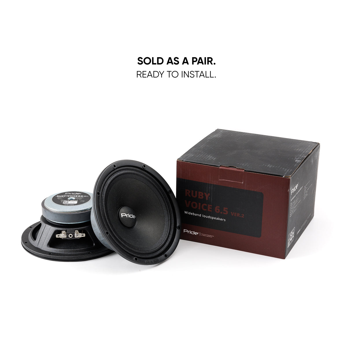 Pride Audio Ruby Voice 6.5 v2 Pro Audio Midrange Speakers 150W RMS (Pair) — view 8