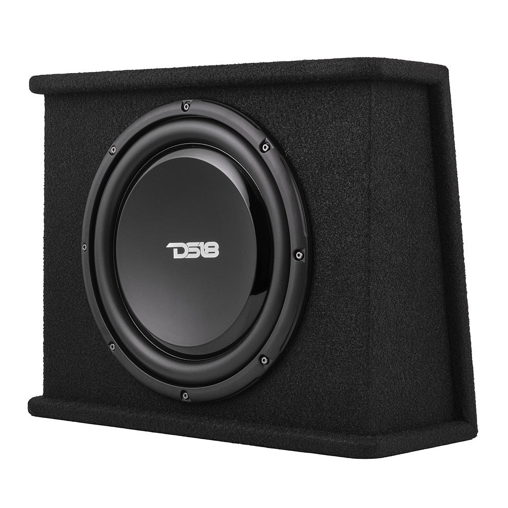 DS18 12" Loaded Amplified Shallow Subwoofer Enclosure 350 Watts Rms