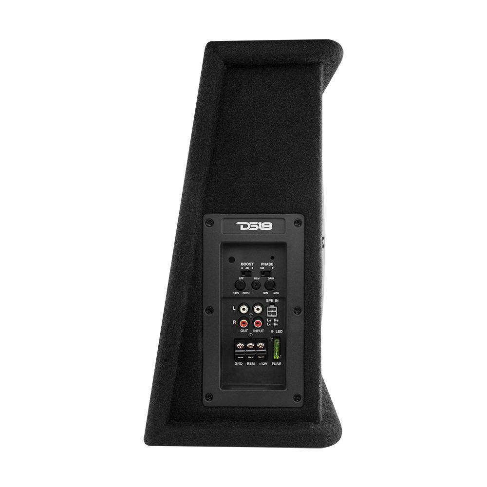 DS18 12" Loaded Amplified Shallow Subwoofer Enclosure 350 Watts Rms