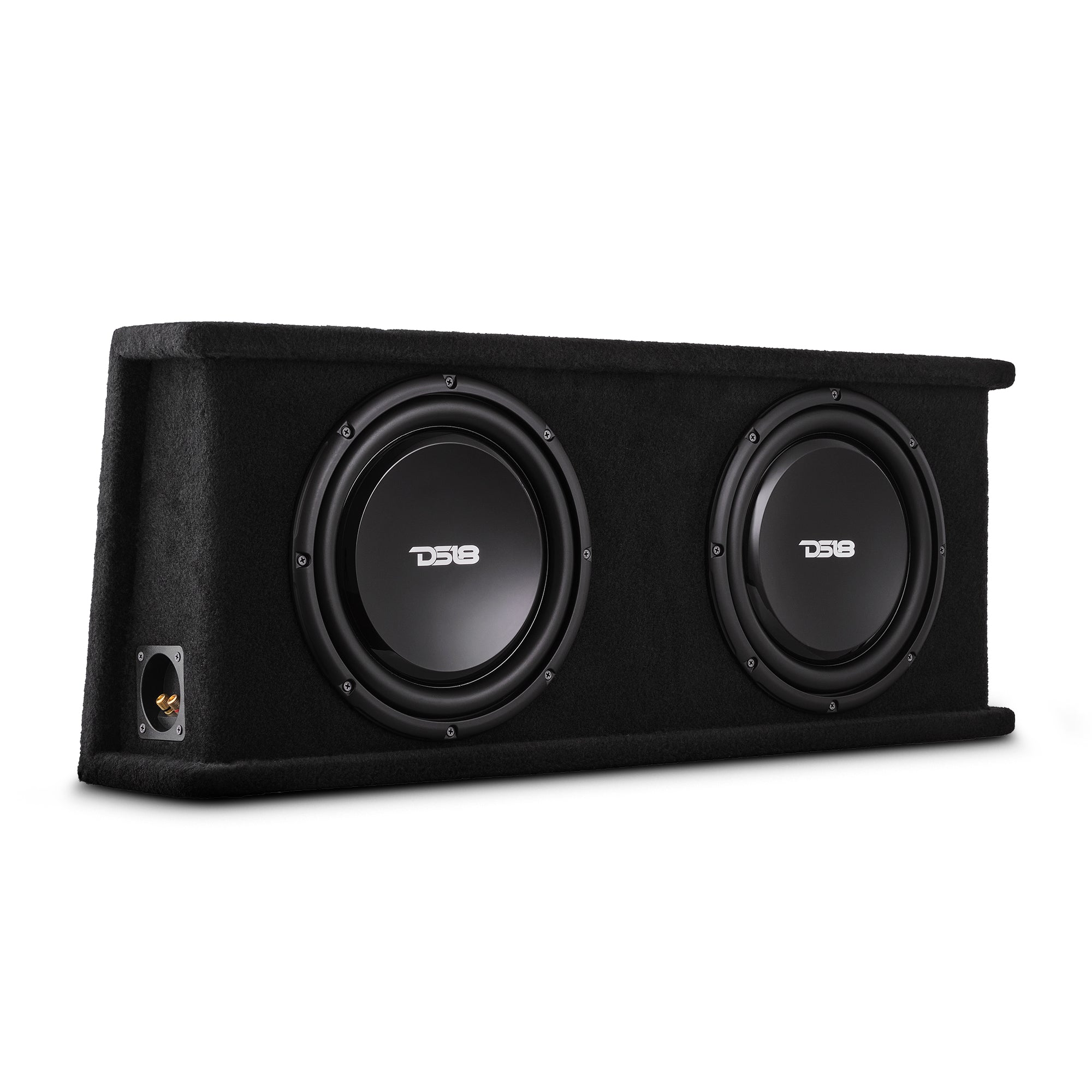 DS18 12" Loaded Shallow Subwoofer Enclosure 700 Watts Rms @ 1 ohm