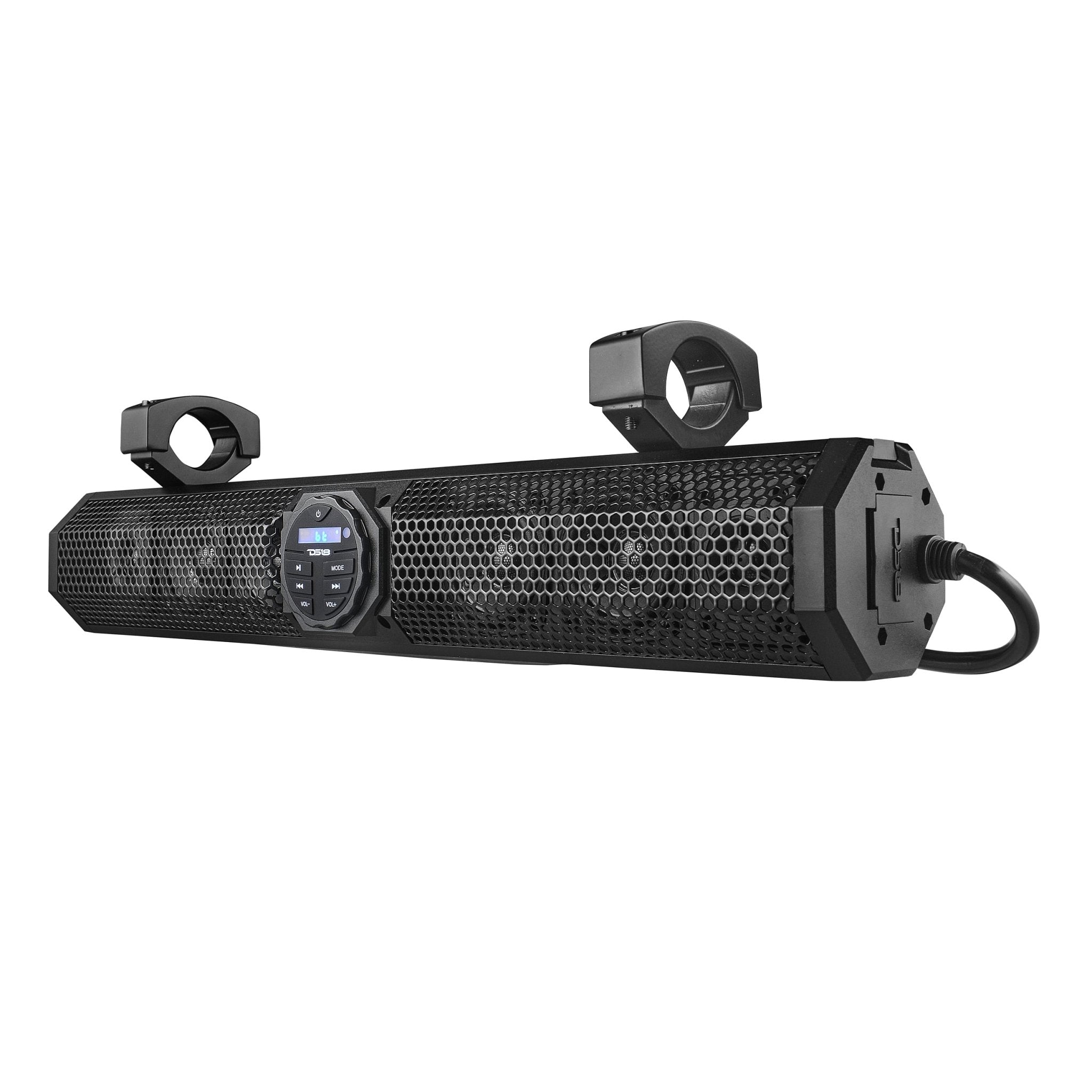DS18 24" Marine Sound Bar Speaker System, 6 Speakers 600 Watts, Bluetooth® v5.0, Rotating Control Panel