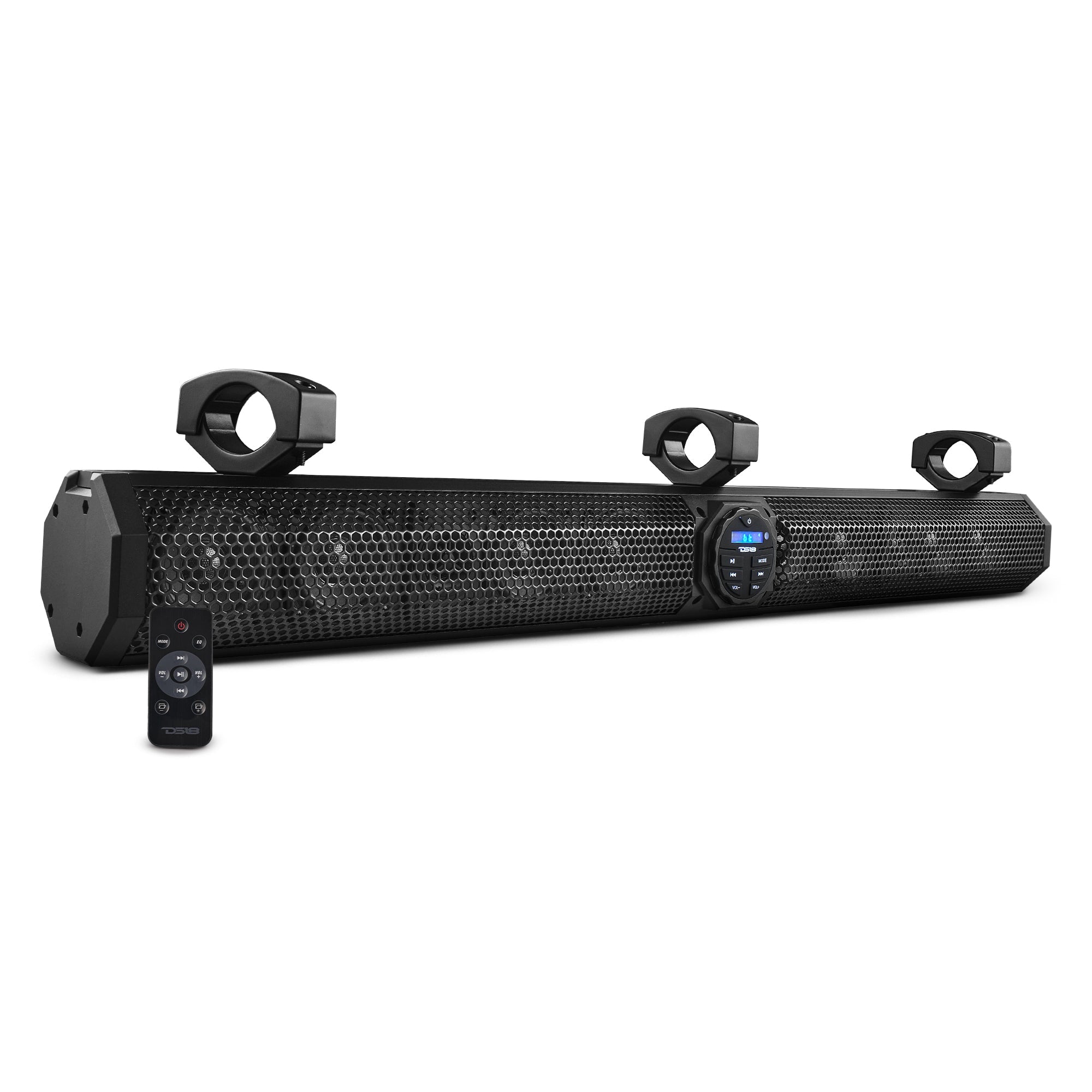 DS18 37" Marine Sound Bar Speaker System, 10 Speakers 1200 Watts, Bluetooth® v5.0, Rotating Control Panel