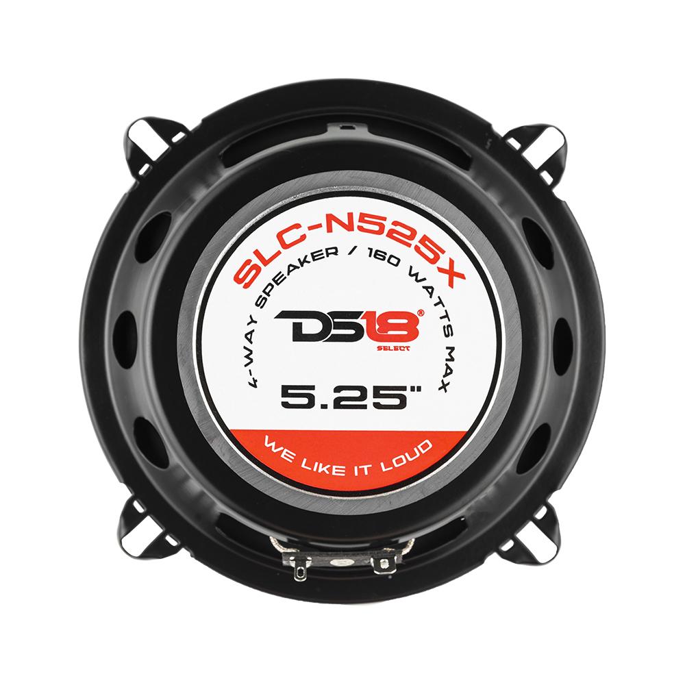 DS18 SELECT 5.25" 4-Way Coaxial Speaker 160 Watts 4-Ohms (Pair)