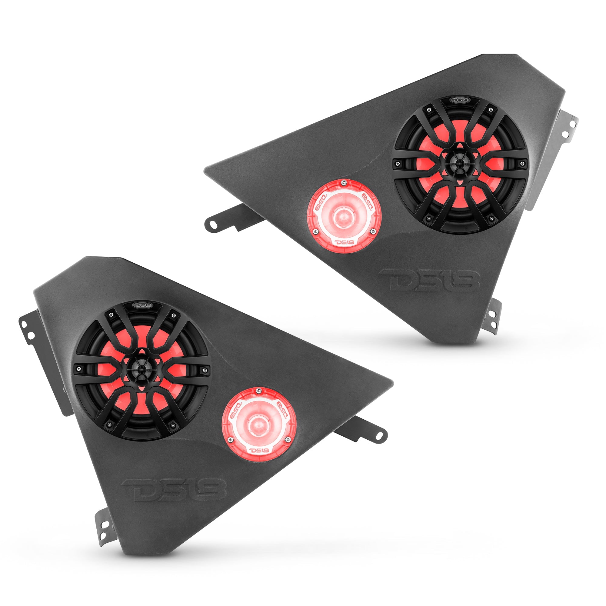 DS18 Polaris Slingshot Front Kick Panel 2 X 6.5" Empty Enclosure | 2015 - Current