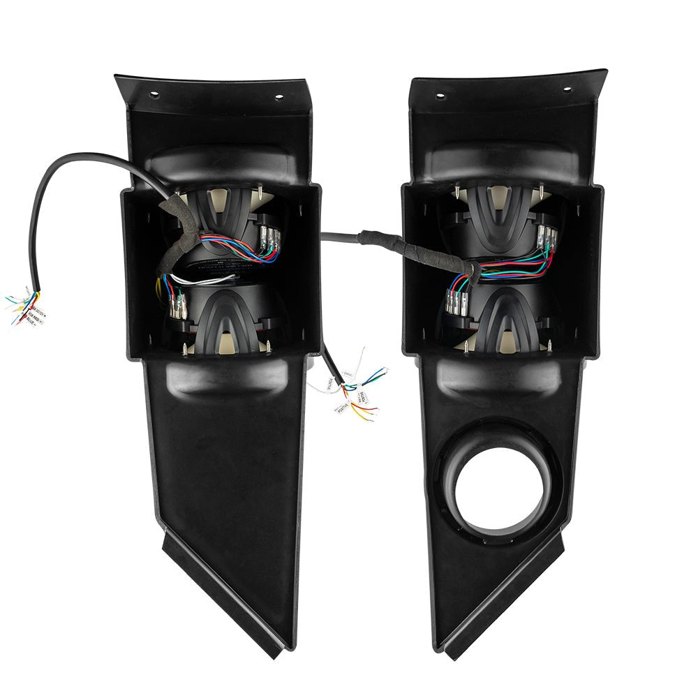 DS18 Polaris Slingshot Headrest 4 x 6.5" Enclosure With 4 x NXL-6/BK | 2015 - Current