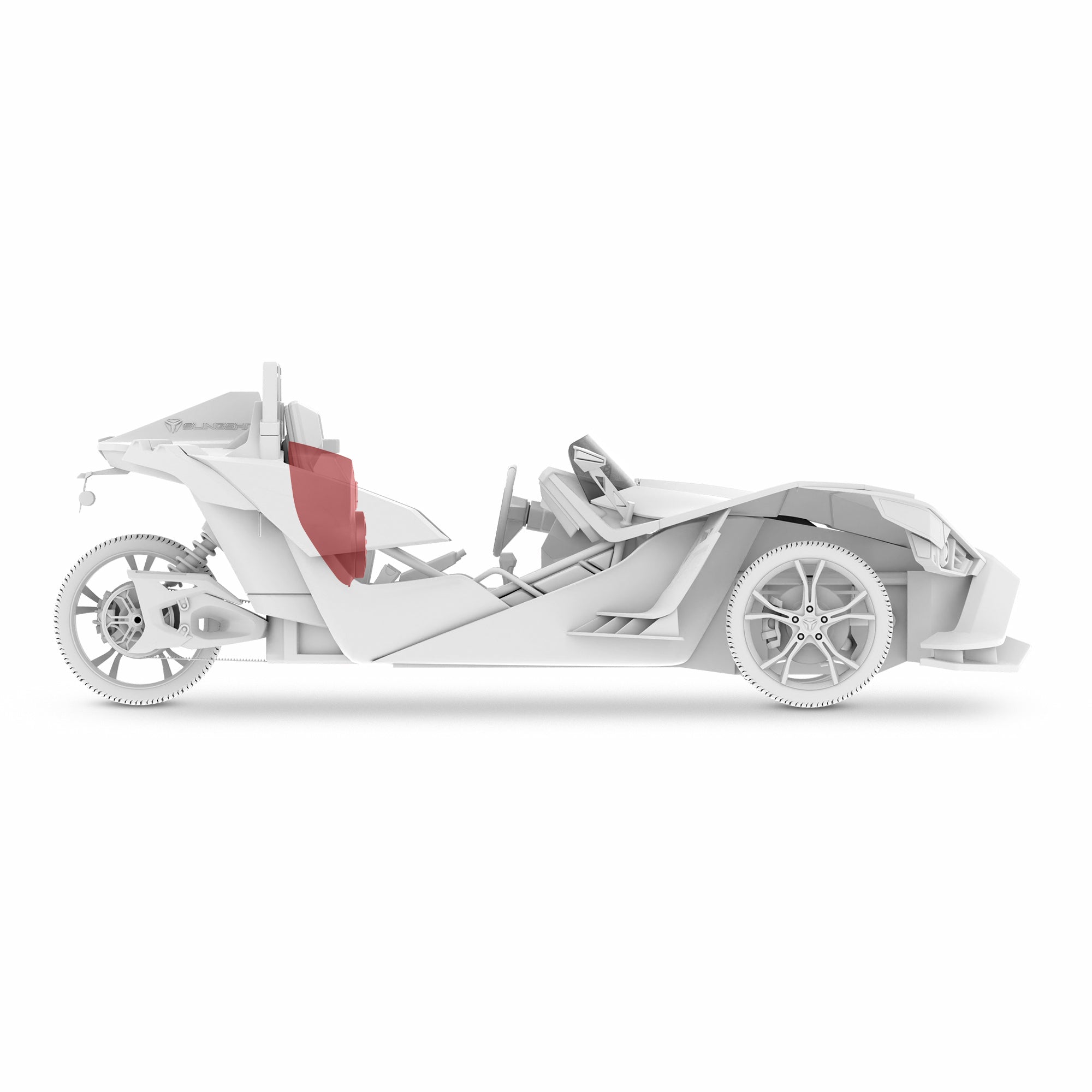 DS18 SLG-WFCC66LD Polaris Slingshot Waterfall Center Console Loaded 2 x NXL-IQ6/BK & 2 x PRO-TW7LD and Digital — view 3 of 5