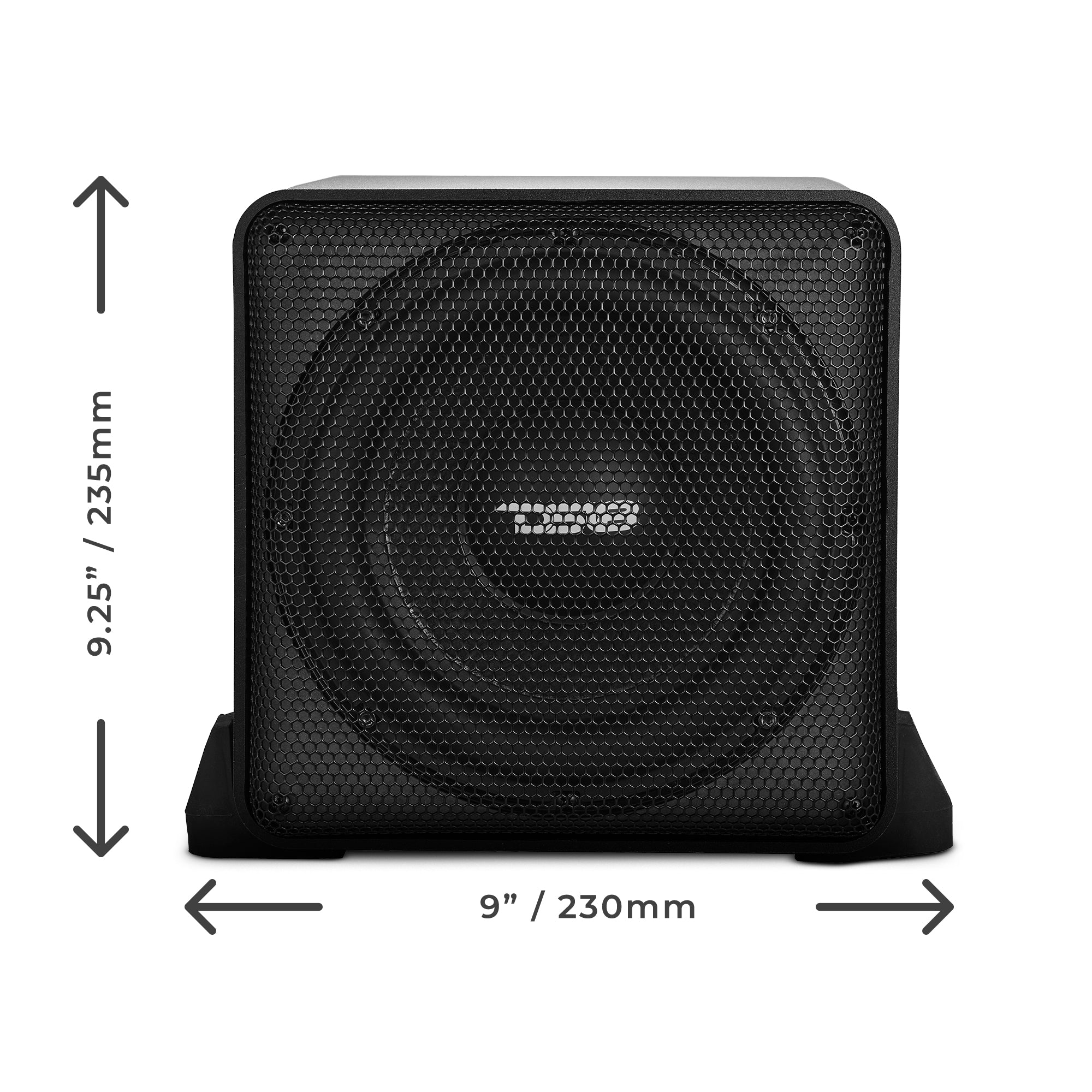 DS18 Dual 8" Loaded Amplified High End Aluminum Subwoofer Enclosure 300 Watts Rms