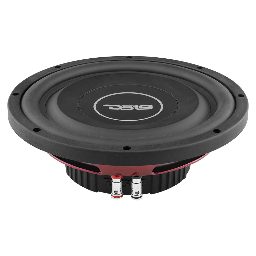 DS18 SRW Shallow-Mount 10" Subwoofer 200 Watts Rms SVC 4-Ohm