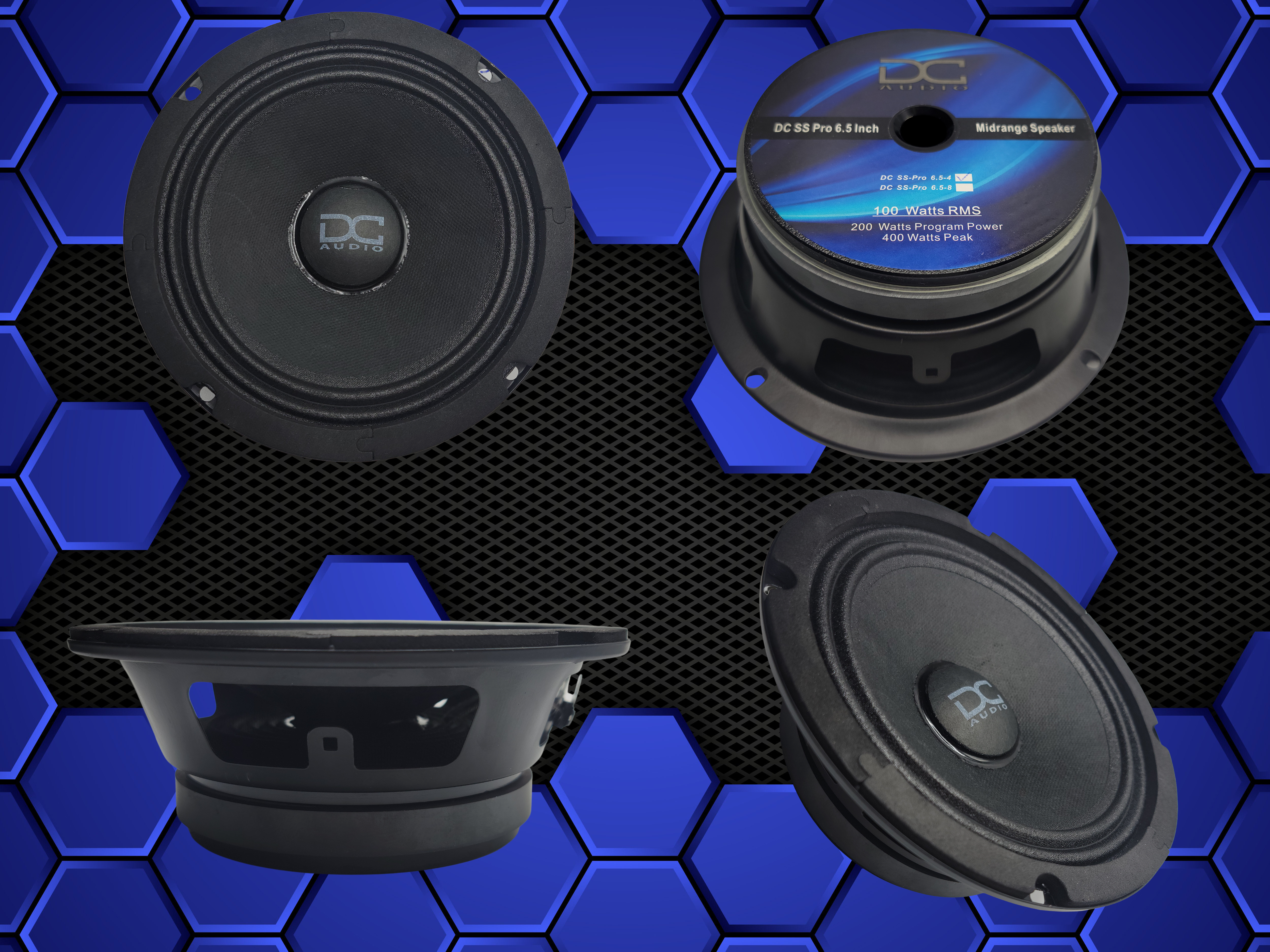 DC Audio SS 6.5" Pro Audio Speaker 100W 4/8 Ohm (Each)