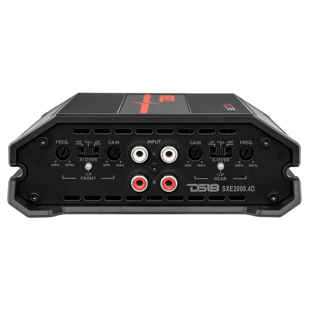 DS18 SXE Class D 4-Channel Amplifier 4 x 100 Watts RMS @ 4-Ohm 2000 Watts