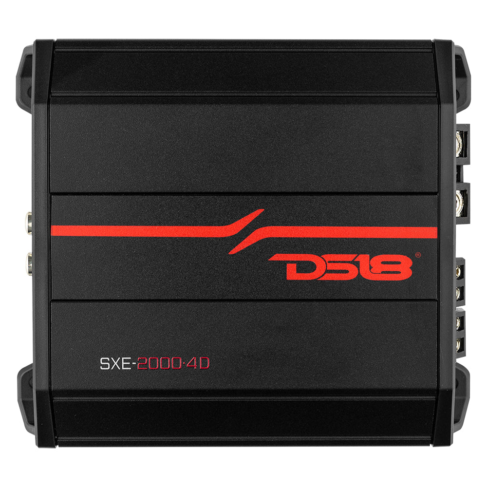 DS18 SXE Class D 4-Channel Amplifier 4 x 100 Watts RMS @ 4-Ohm 2000 Watts
