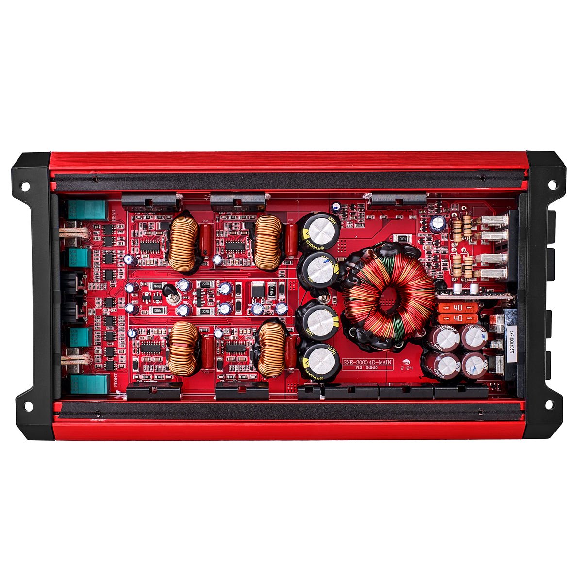 DS18 SXE-3000.4D/RD SXE Class D 4-Channel Full-Range Amplifier 4 x 200 RMS @ 4-Ohm 3000 Watts — view 2 of 4