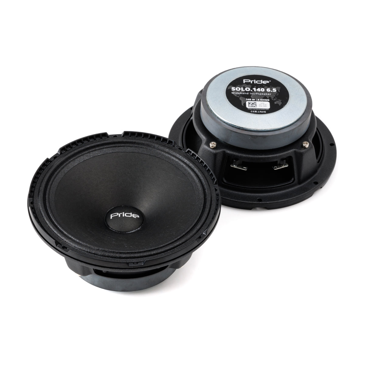 Pride Audio Solo 140 6.5" Pro Audio Midrange Speakers 140W RMS (Pair)
