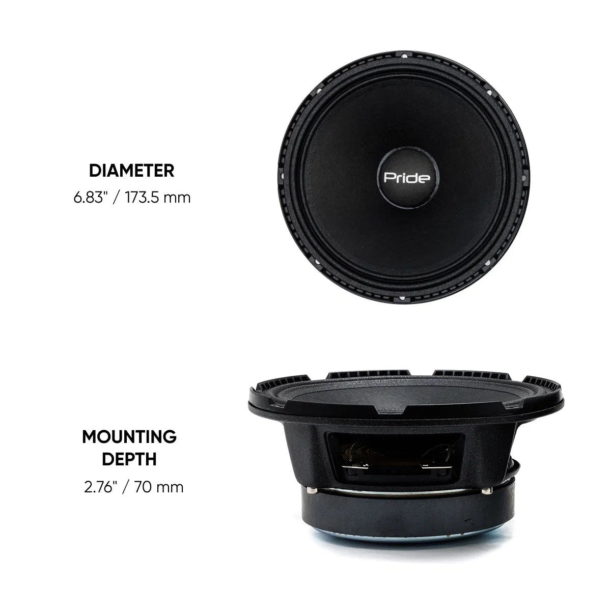 Pride Audio Solo 200 Competition 6.5" Pro Audio Midrange Speakers 200W RMS (Pair) — view 5