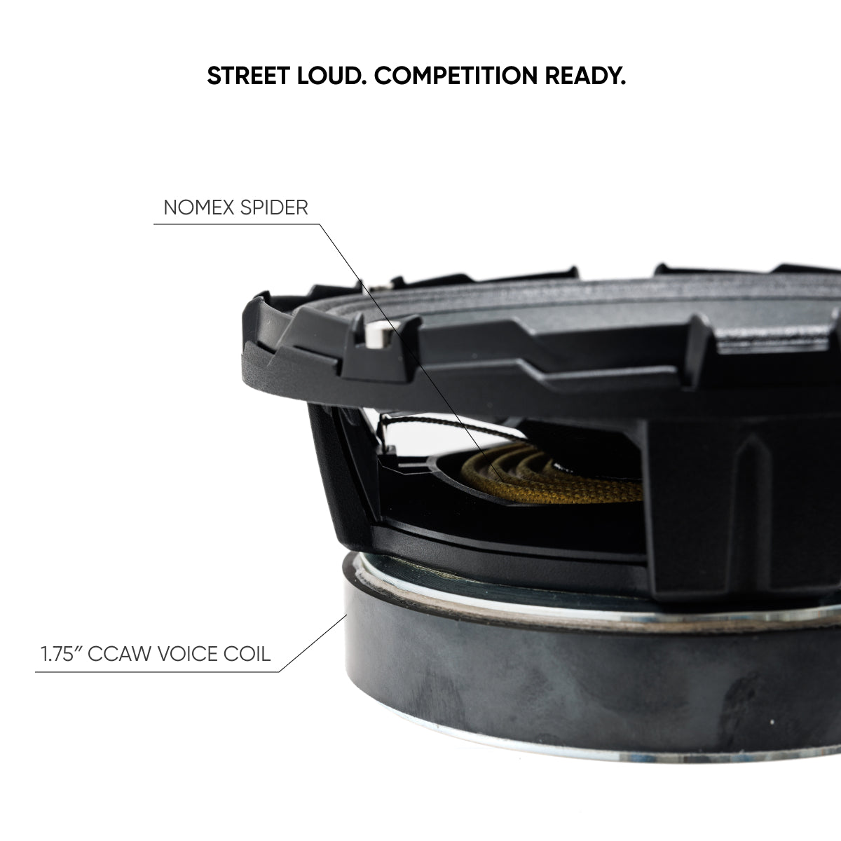 Pride Audio Solo 300 6.5 Competition Pro Audio Midrange Speakers 300W RMS (Pair) — view 3