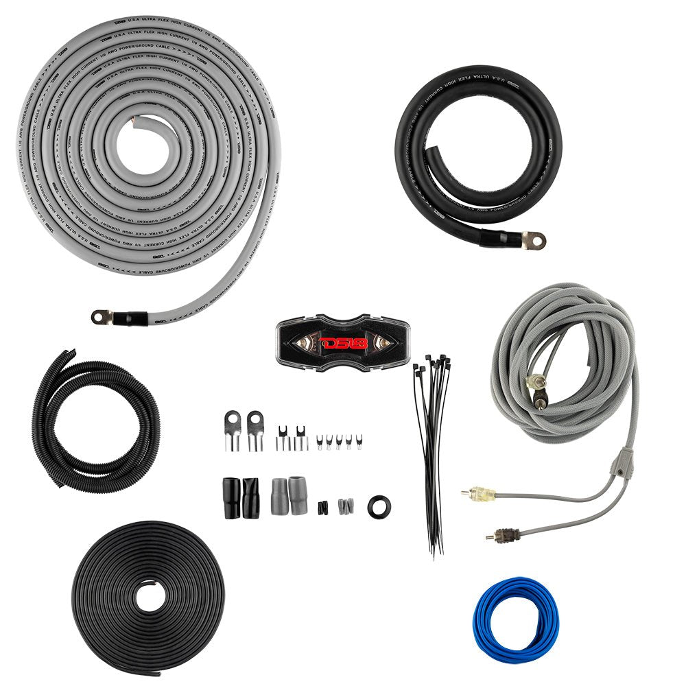 DS18 0-GA CCA Amplifiers Installation Kit - SILVER