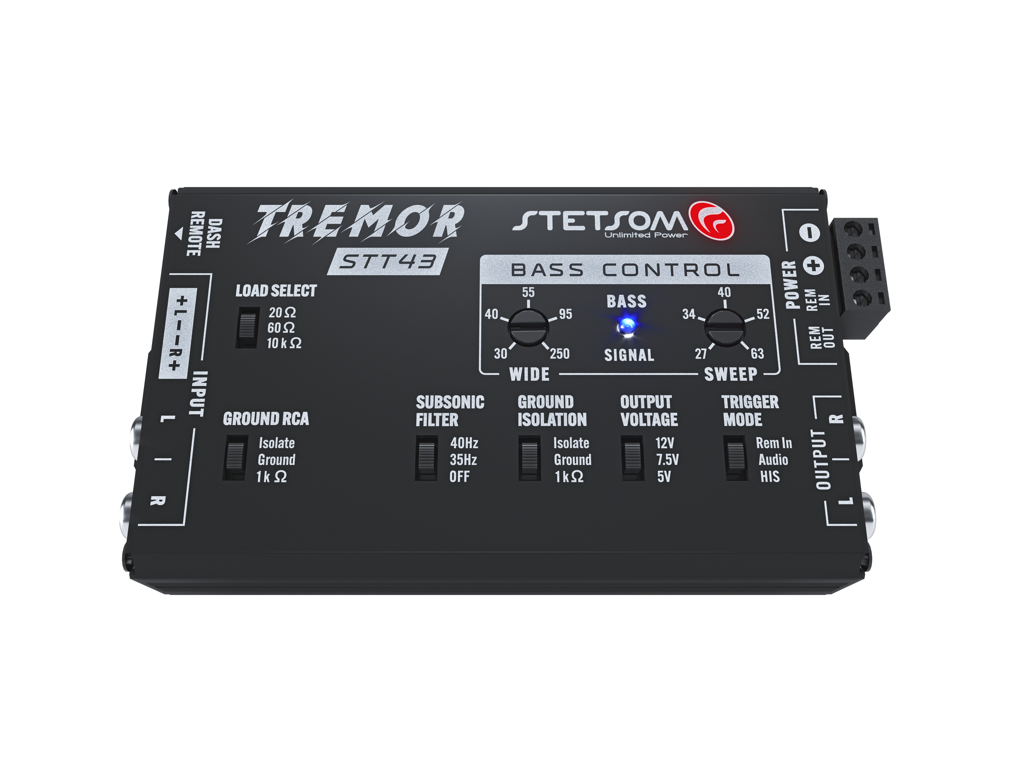Stetsom STT43 Tremor PRO - Bass Restoration Digital Processor with Bass knob