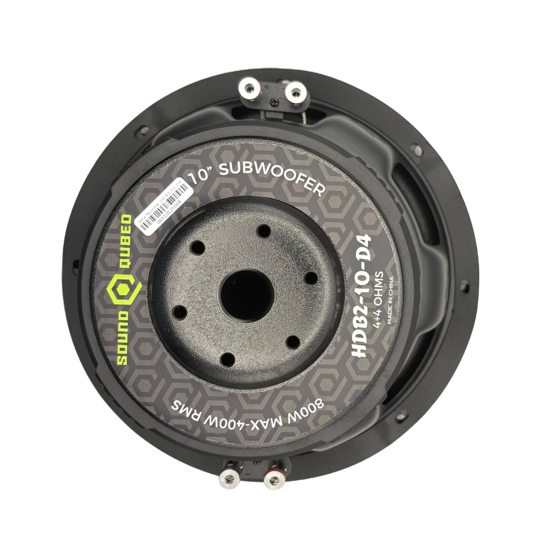 SoundQubed HDB2 10" Subwoofer Dual 2/4 Ohm 400W RMS Car Audio