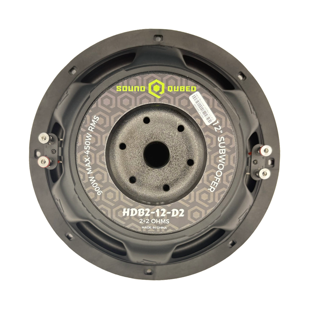 SoundQubed HDB2 12" Subwoofer Dual 2/4 Ohm 450W RMS Car Audio