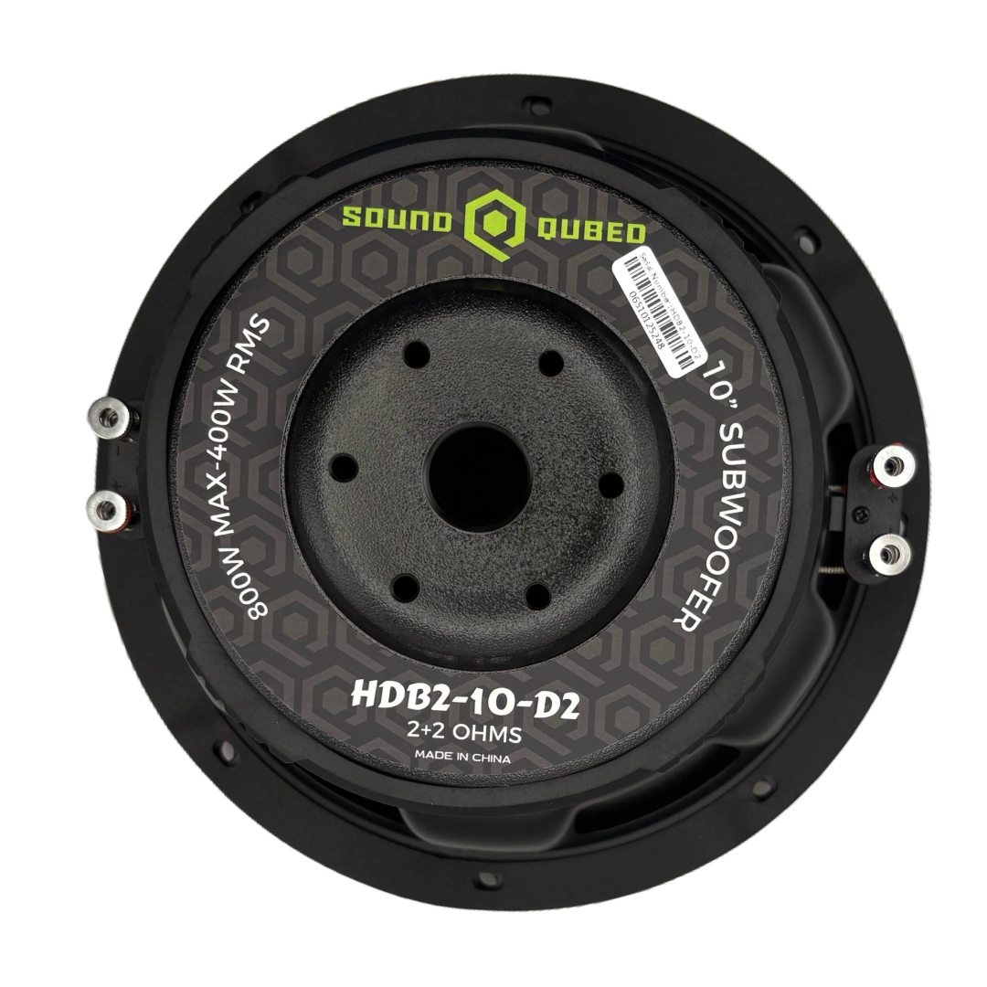 SoundQubed HDB2 10" Subwoofer Dual 2/4 Ohm 400W RMS Car Audio