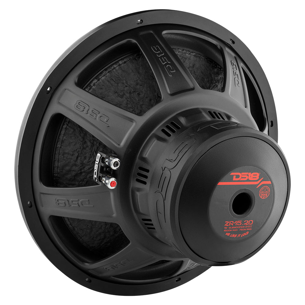 DS18 ZR 15" Subwoofer 750 Watts Rms DVC 2-Ohm