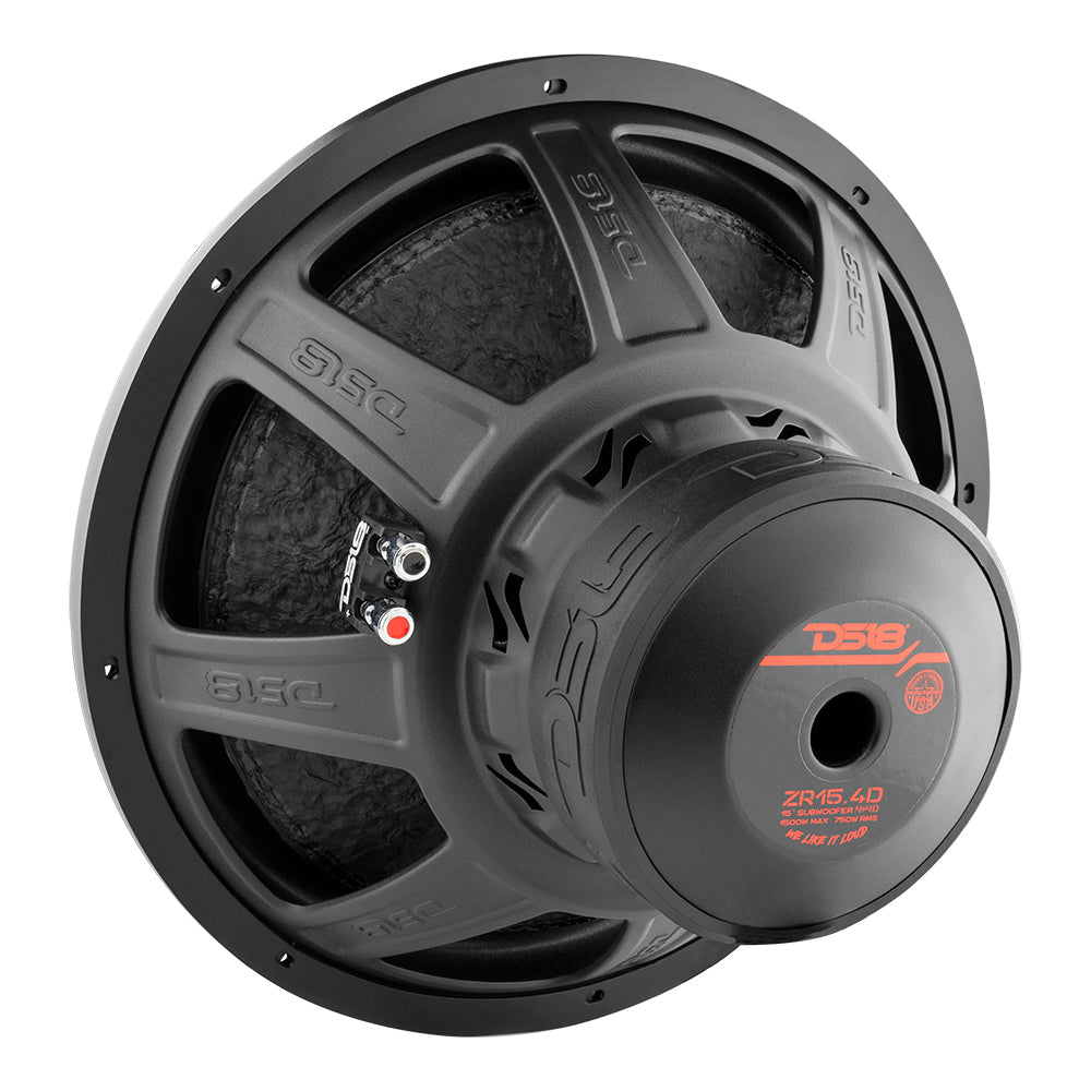 DS18 ZR 15" Subwoofer 750 Watts Rms DVC 4-Ohm