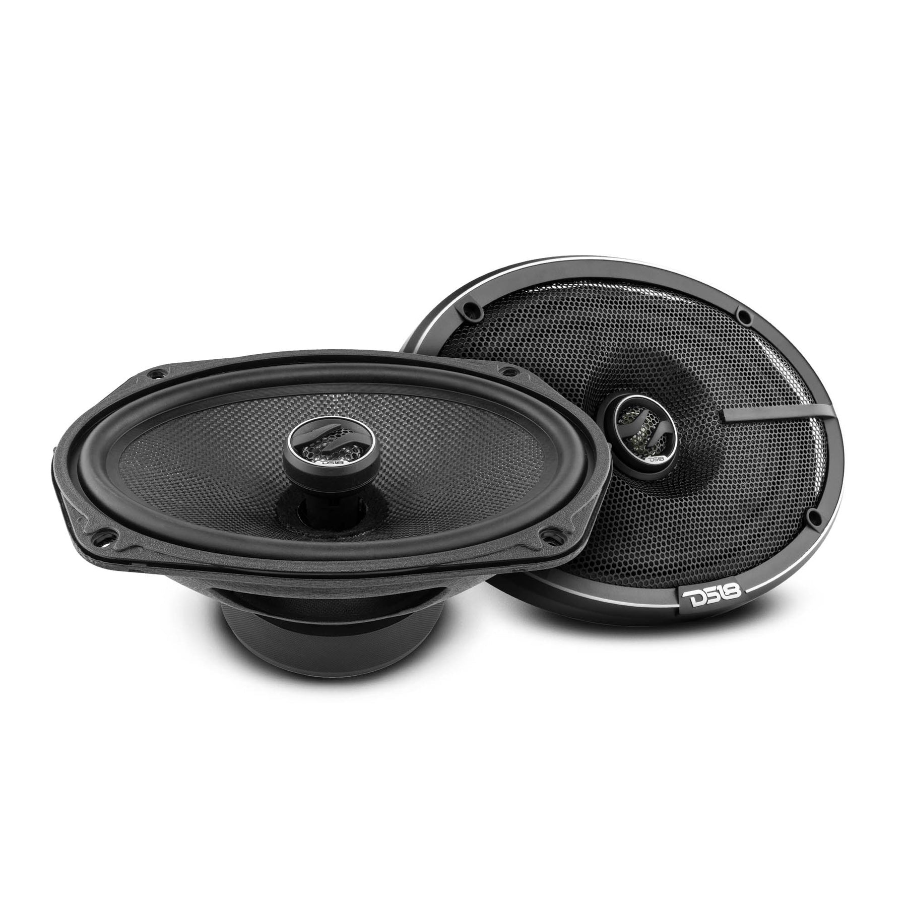 DS18 Premium Coaxial Speakers 6.5” & 6x9” with Amplifier and OEM Adapters