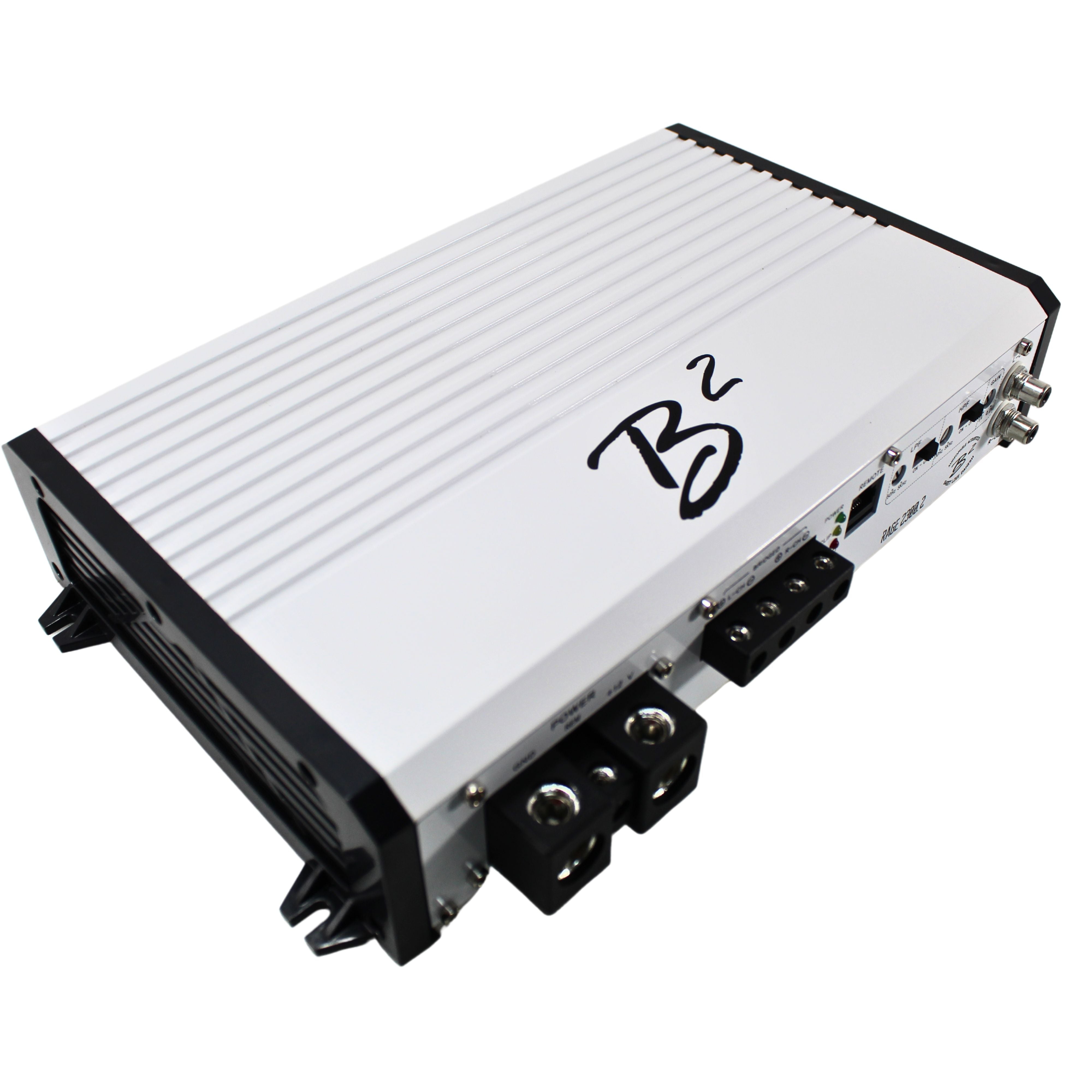 B2 Audio RAGE 2300.2 Class D 2-Channel Amplifier 2300W RMS