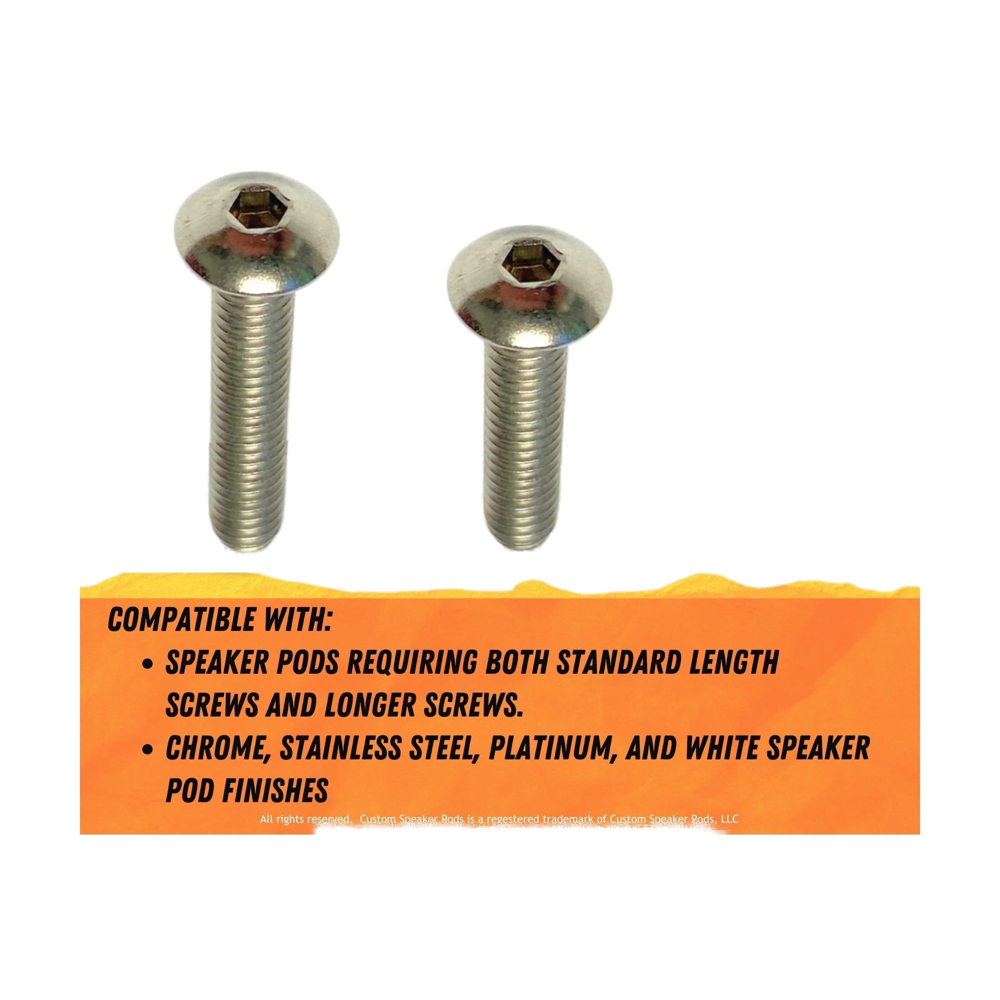 Custom Speaker Pods HP-83-MX-MS-XB-SS-21 Bag 'O Nuts and Mixed Stainless Steel Hex Button Head