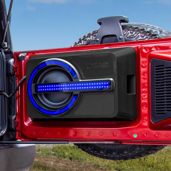 DS18 Bronco 6th Gen Loaded Tailgate Enclosure with 12” Subwoofer and RGB LED Lighting