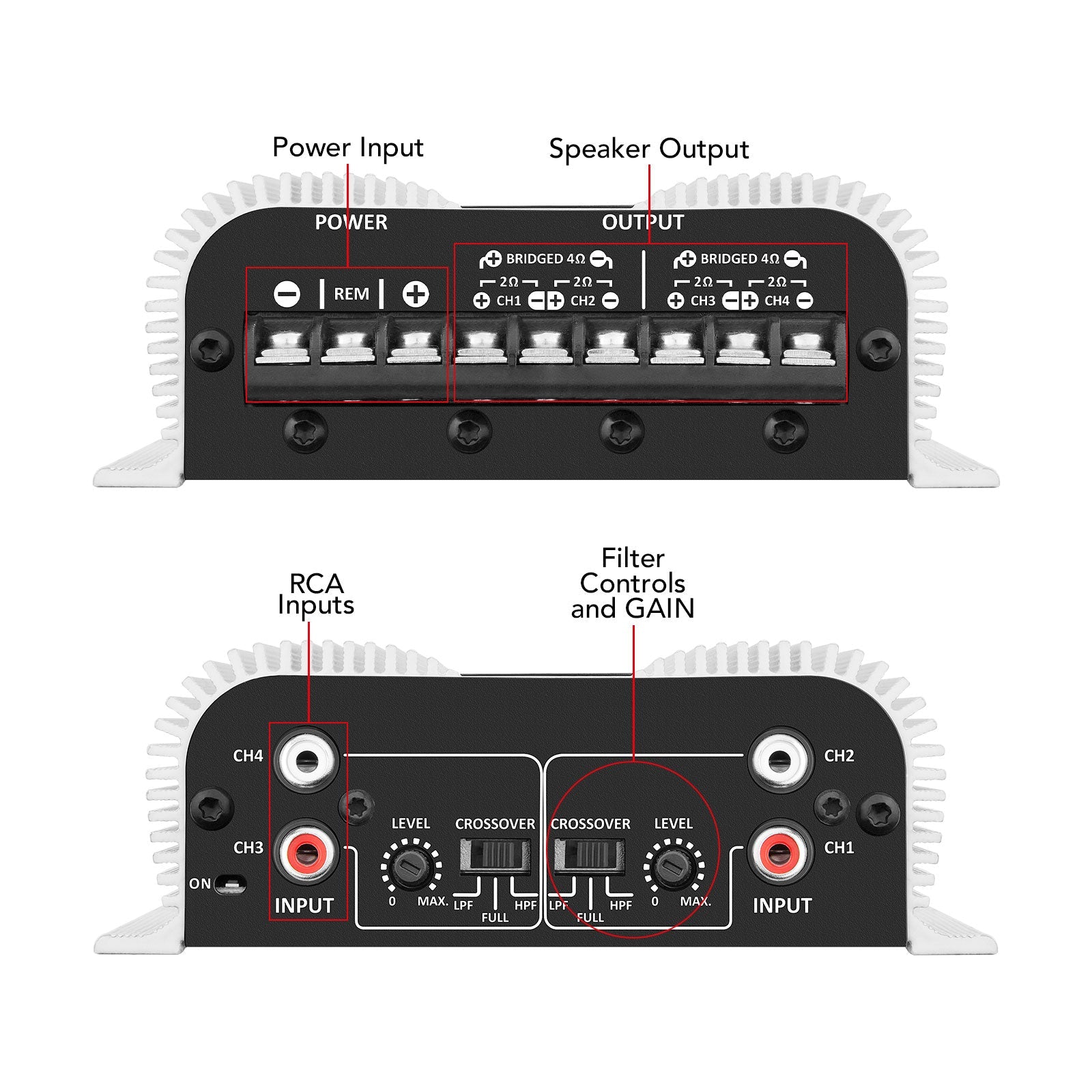 Taramps HD 2000 1 OHM + TS 400x4 2 OHM Car Audio Amplifier COMBO - 6