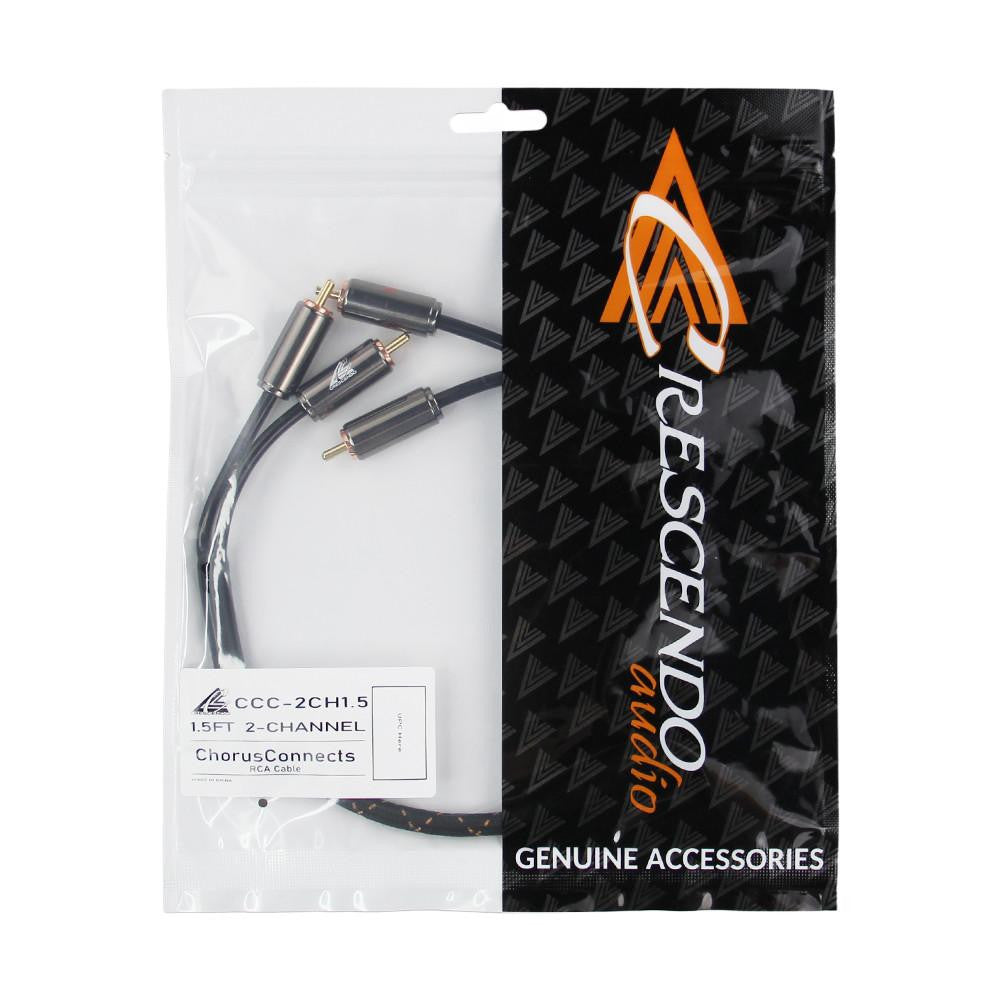Crescendo Audio Chorusconnects Audiophile Grade 2 Channel RCA Cable 1.5FT