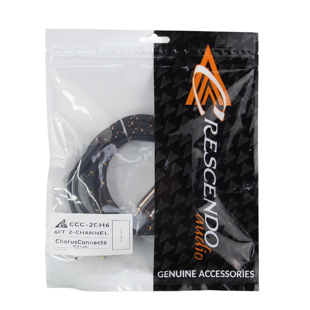Crescendo Audio Chorusconnects Audiophile Grade 2 Channel RCA Cable 6FT