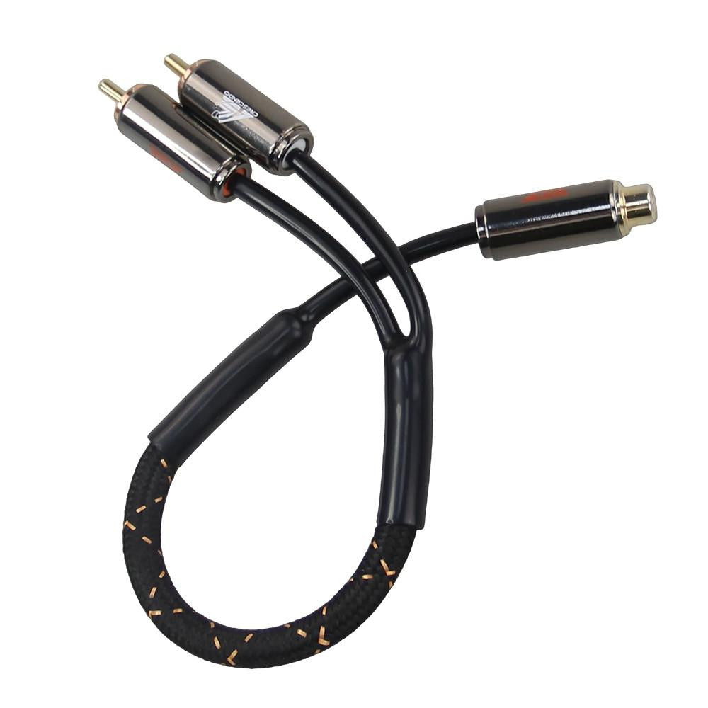Crescendo Audio Chorusconnects Audiophile Grade 2 Channel RCA Y-SPLITTER