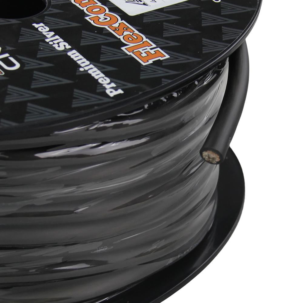 Crescendo Audio 4 Gauge Flexconnect OFC Black (100FT Spool) Amplifier
