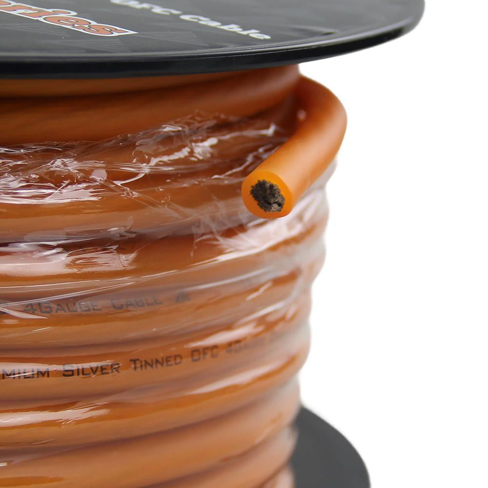 Crescendo Audio 4 Gauge Flexconnect OFC Orange (100FT Spool) Amplifier