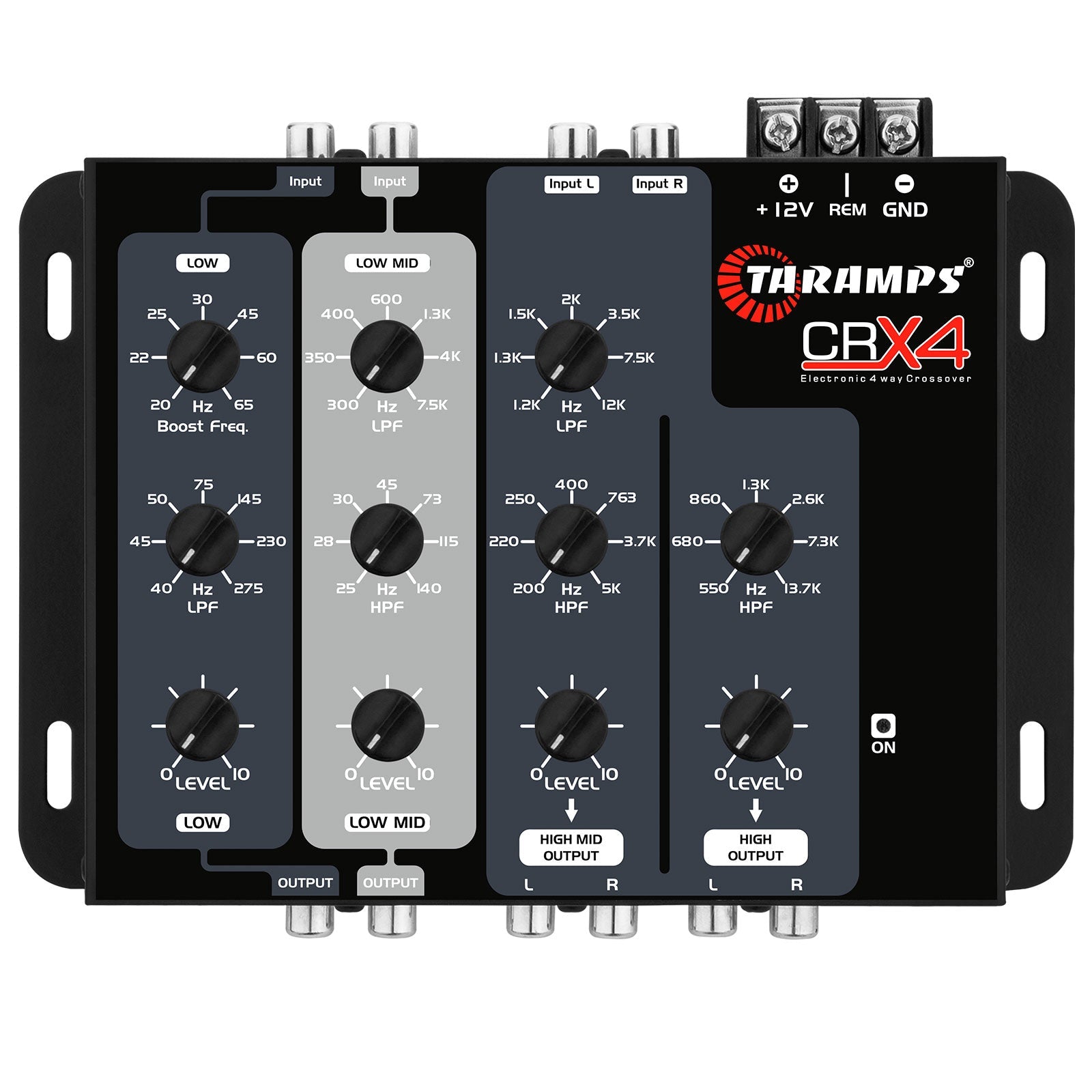Taramps Crx4 4-Way Electronic Crossover - 1