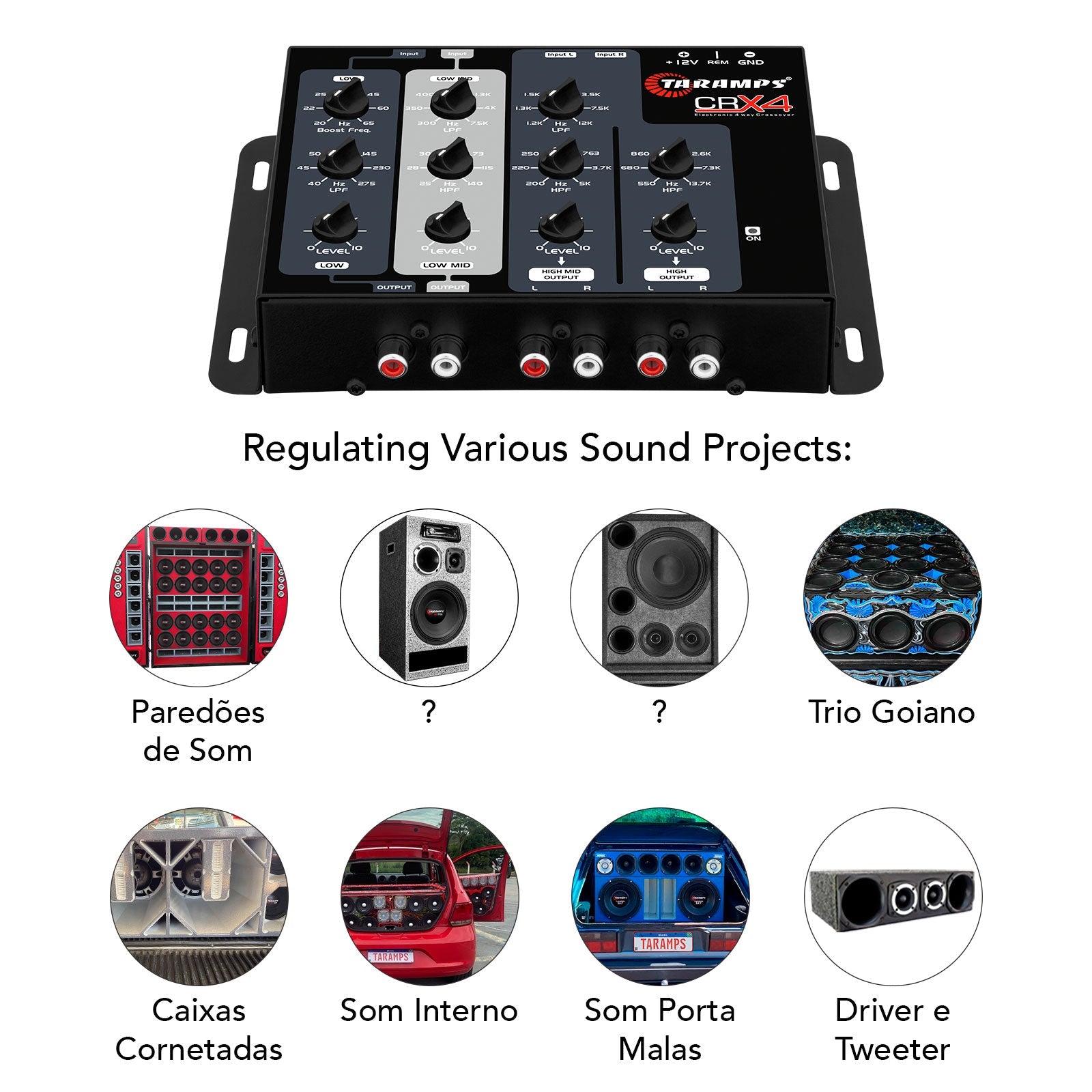 Taramps Crx4 4-Way Electronic Crossover - 6