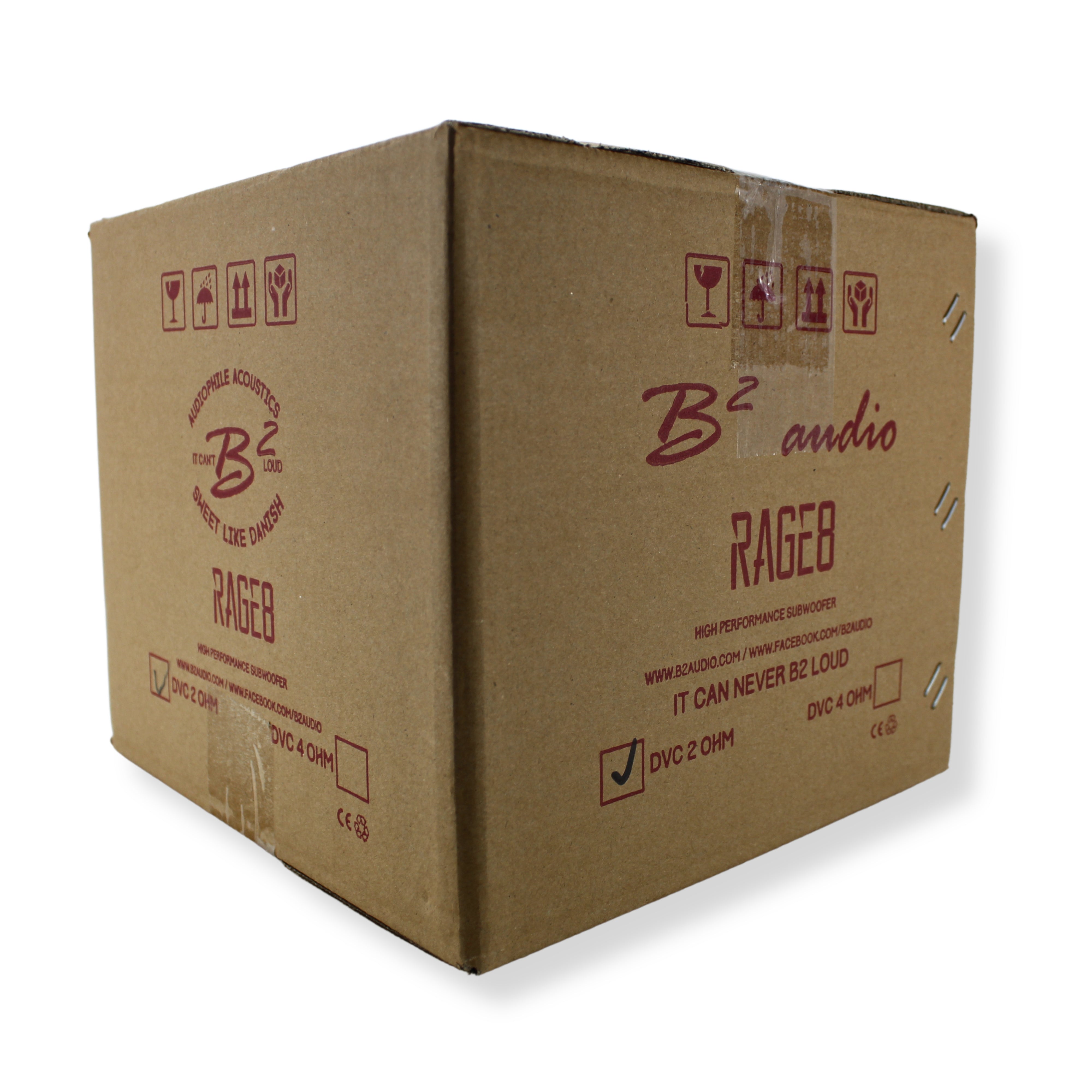 B2 Audio RAGE8 V2 8" Subwoofer 500W RMS Dual 2 Ohm — image 8