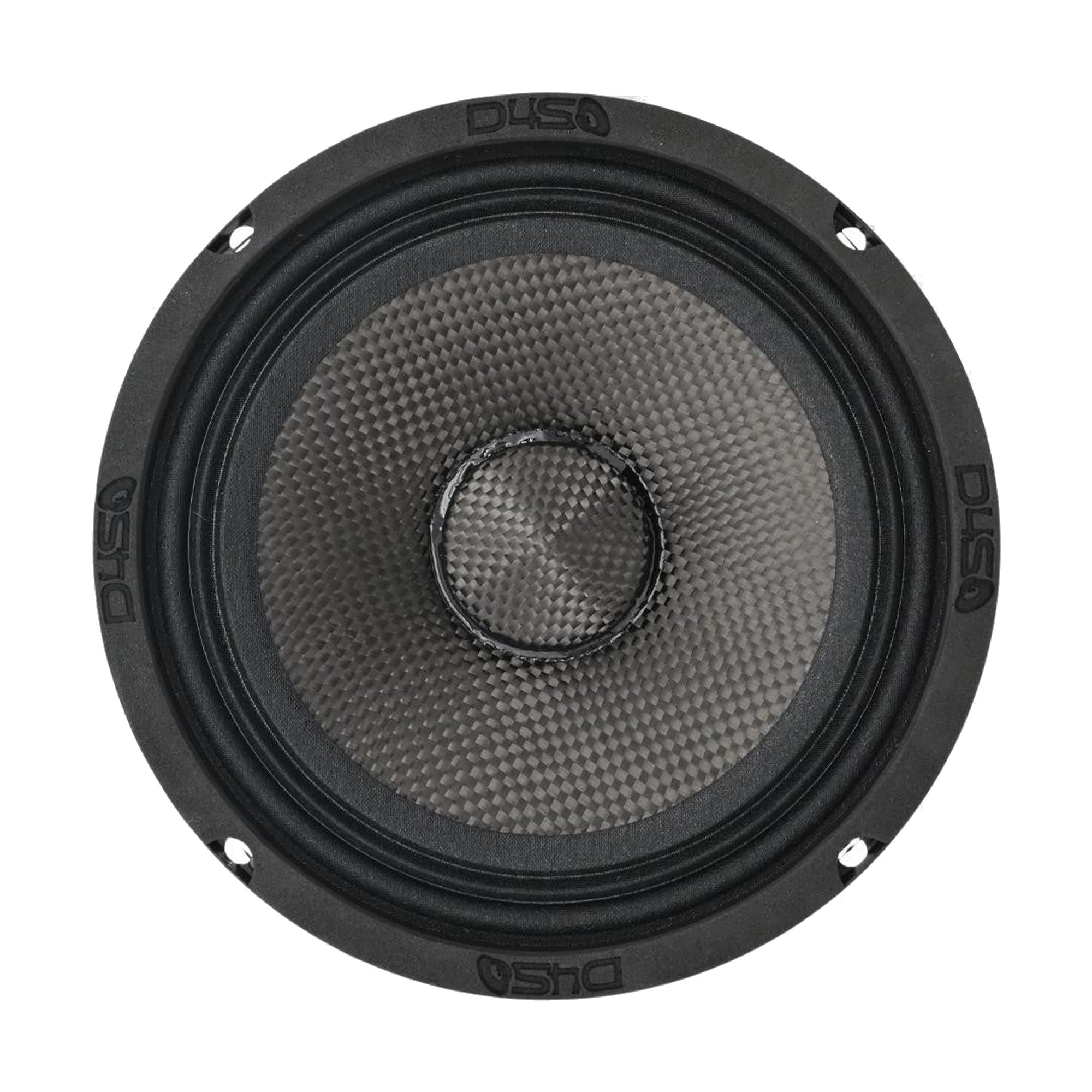 Down4Sound D4S-SF654CF Carbon Fiber Water Resistant Shallow Midrange Speaker - 6.5 Inch 180W RMS 4 OHM