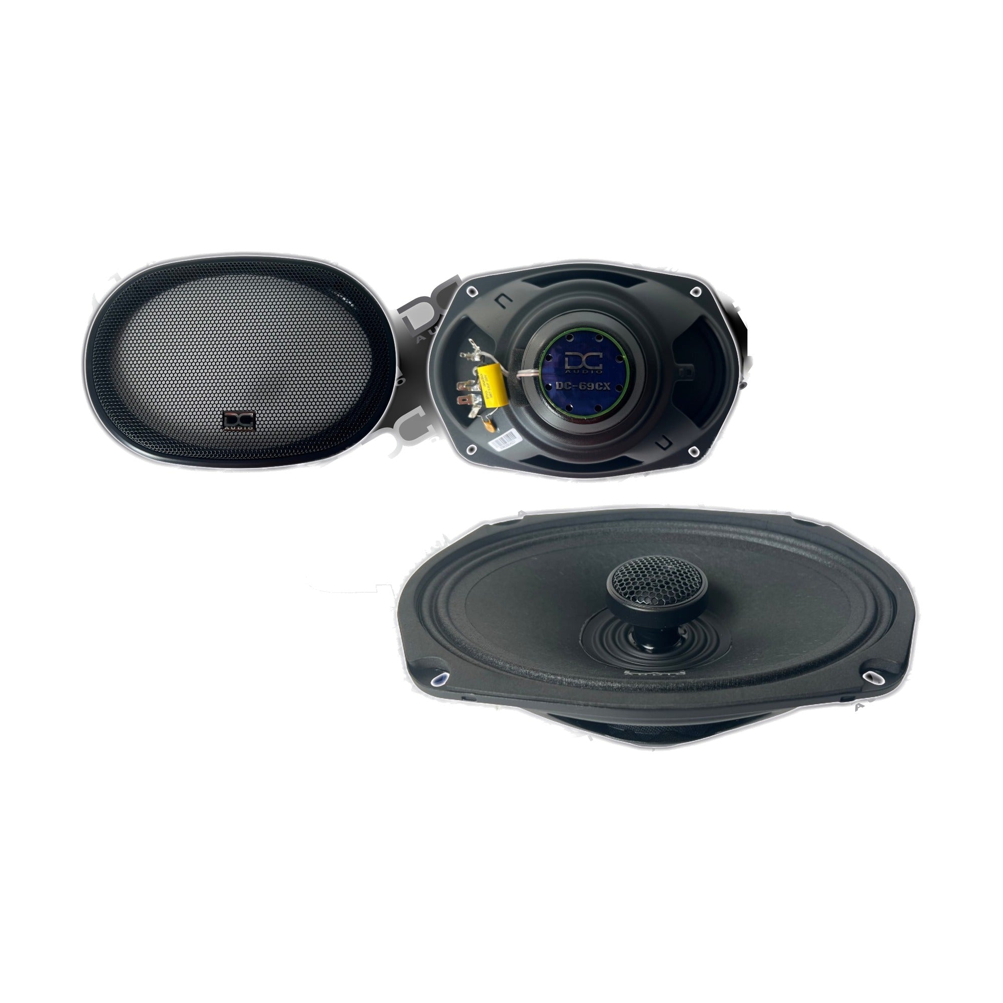 DC Audio DC-6x9CX 6x9" Coaxial Speakers 120W 4 Ohm (Pair)