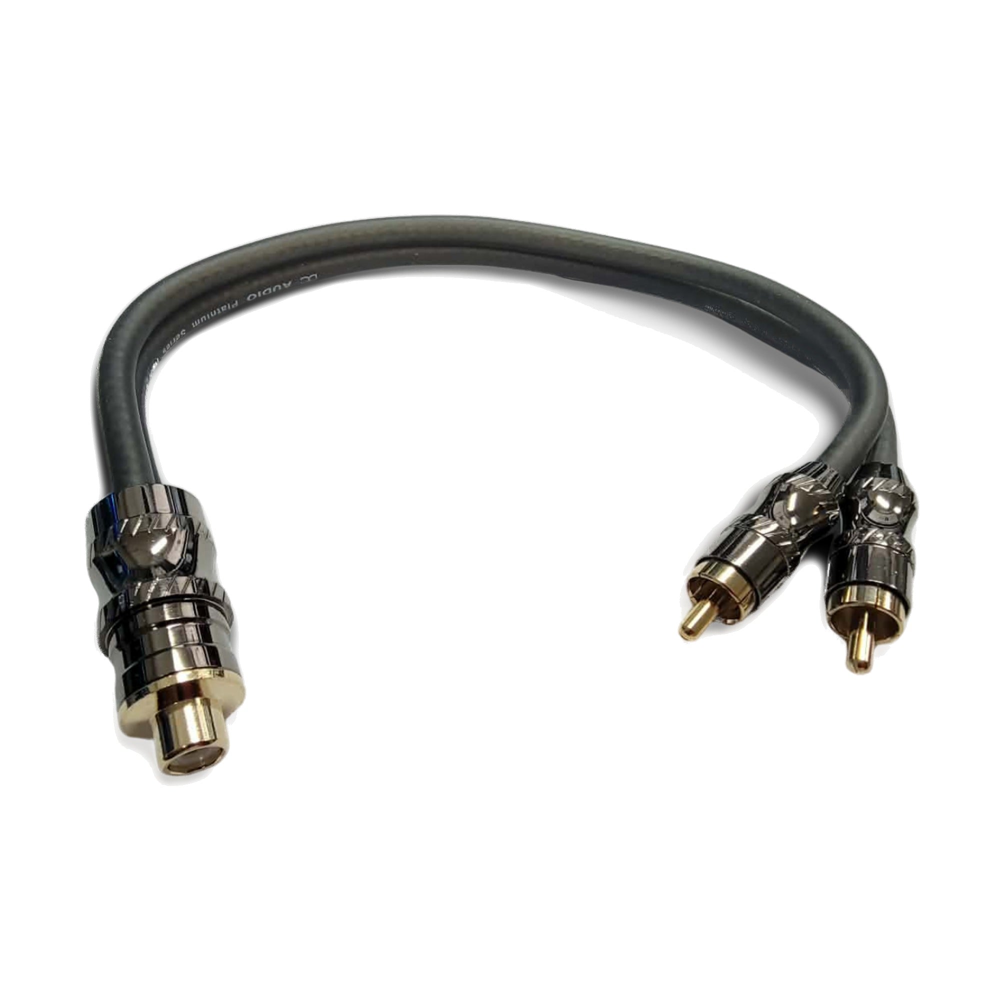 DC Audio Platinum Series RCA Y-Adapter 1 Female to 2 Male