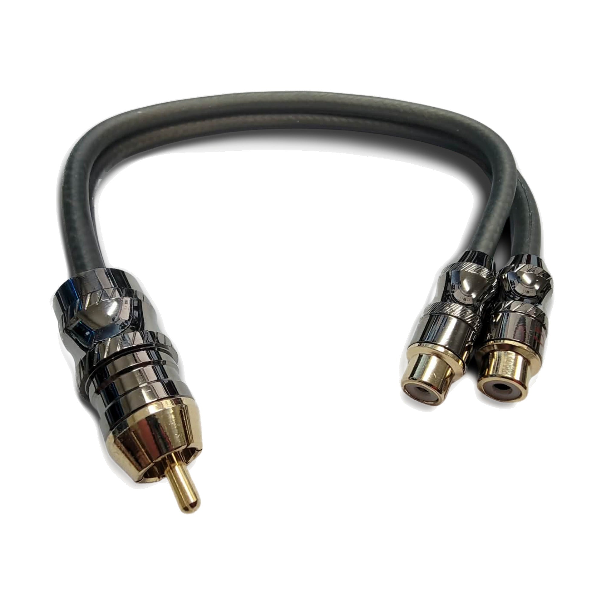 DC Audio Platinum Series RCA Y-Adapter 1 Male to 2 Female