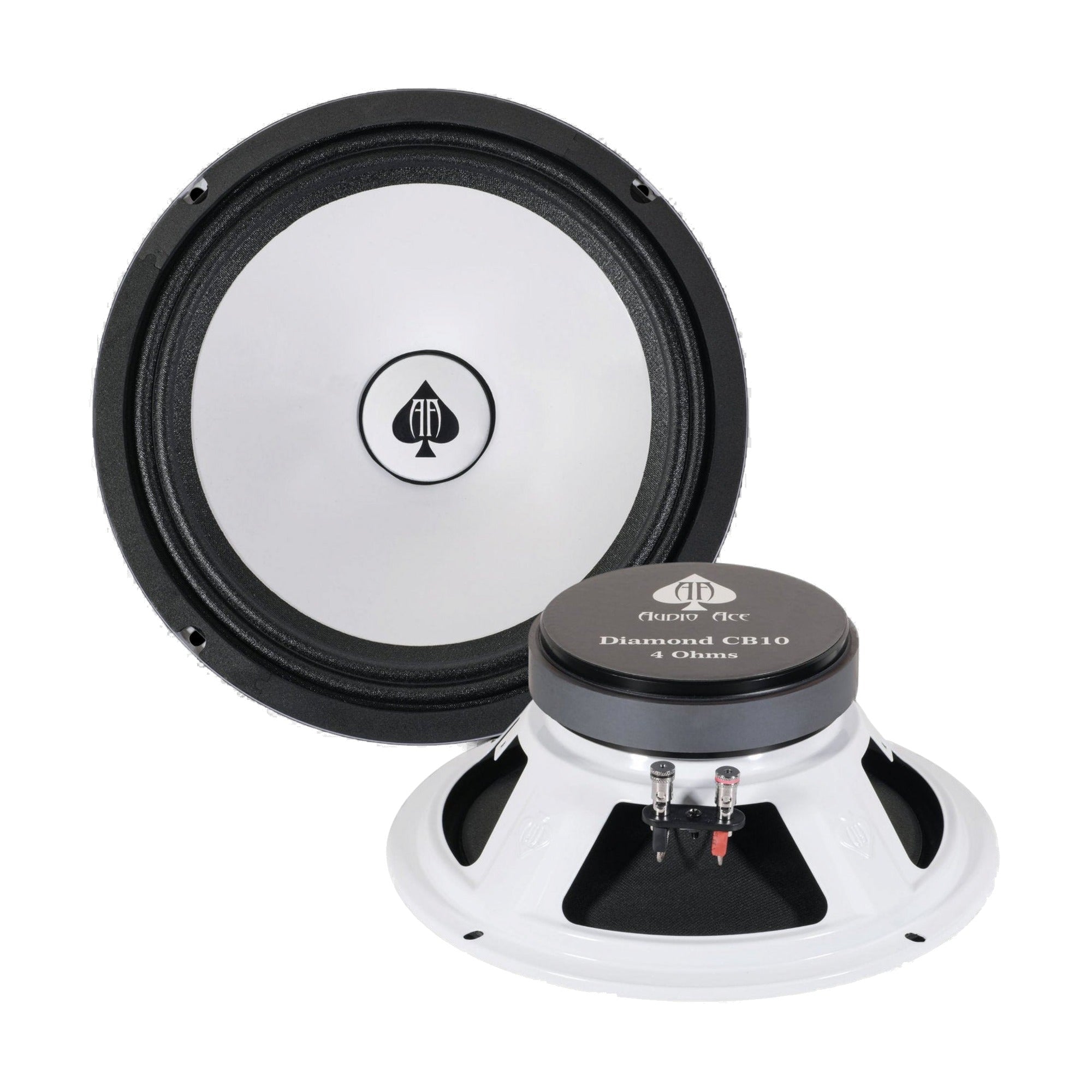 Audio Ace Diamond CB10 250W RMS Pro Audio Midrange Speakers (Pair)