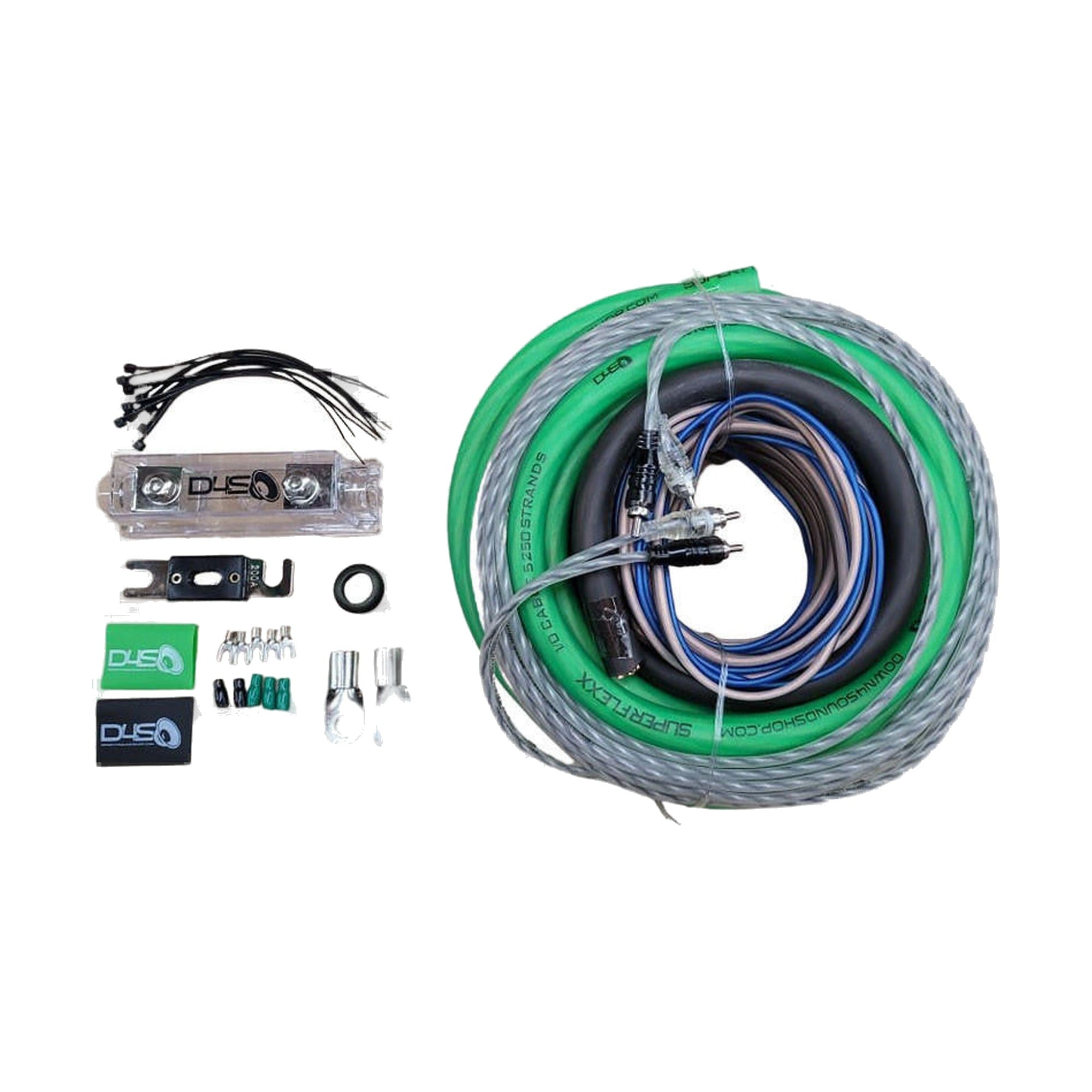 Down4Sound 0 Gauge CCA Amplifier Install Kit