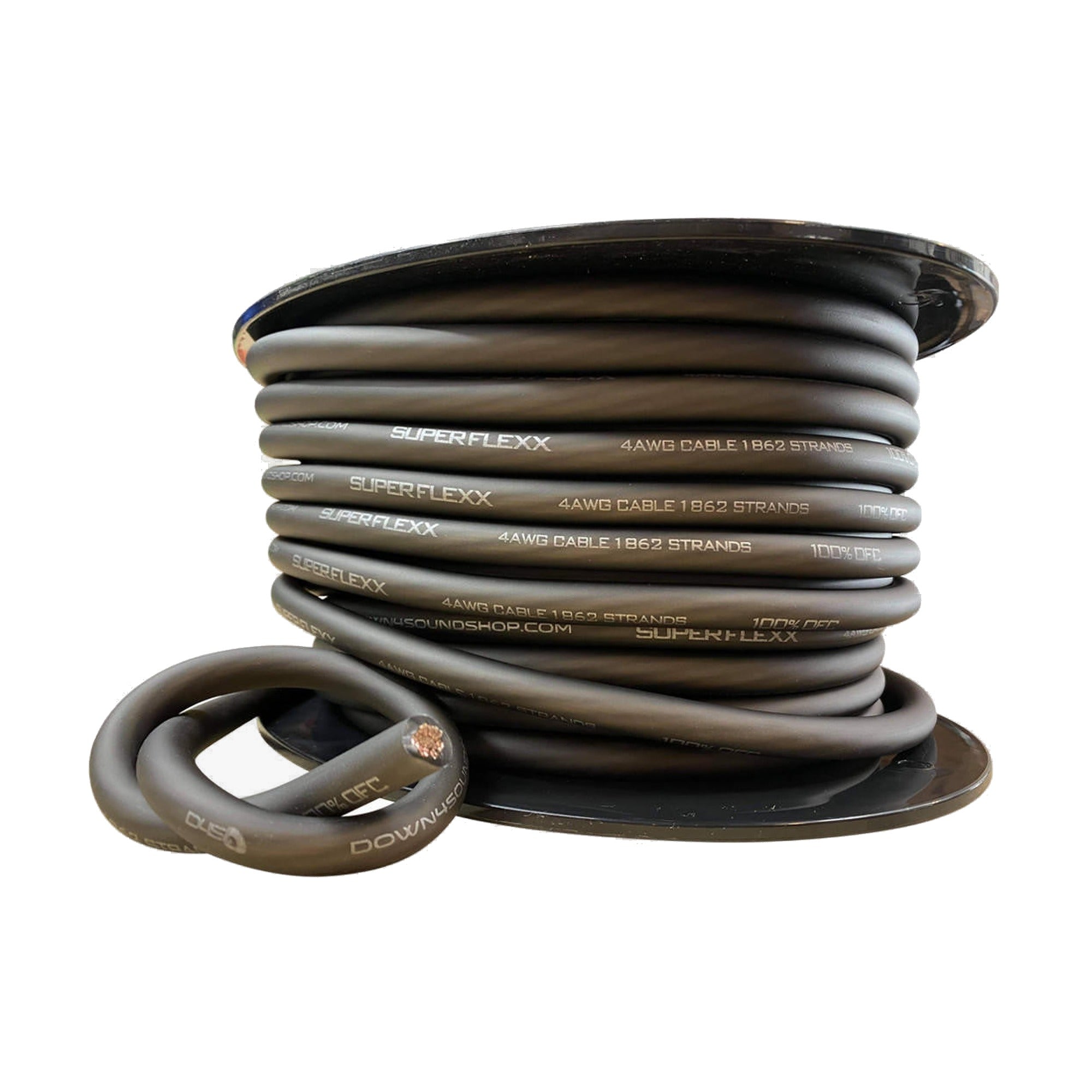 Down4Sound 100 FT 4G Tinned OFC Wire (black)