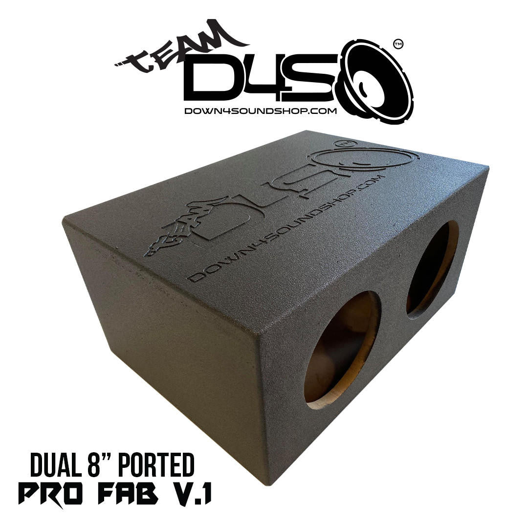 Down4Sound PRO-FAB 2 8 2 8 SUB Box Dual 8-INCH Ported Subwoofer Enclosure Box